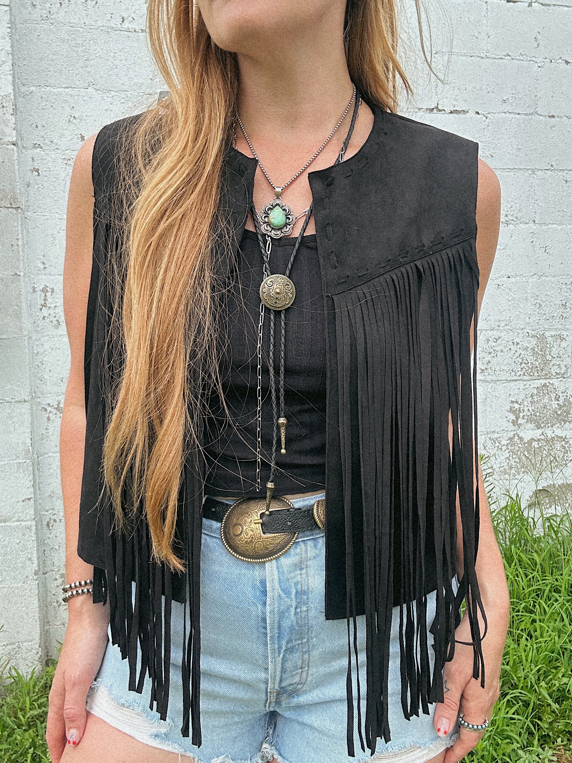 Ten Dollar Cowboy Fringe Vest
