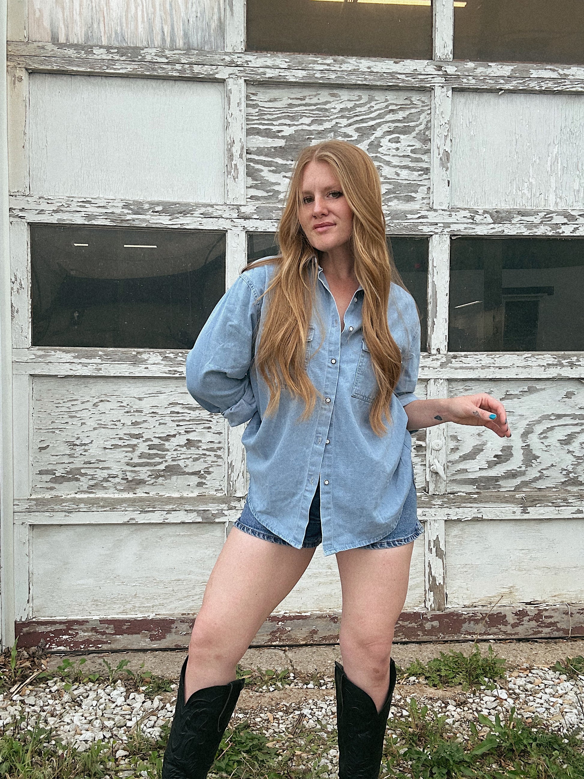 Tuscon Denim Button Up