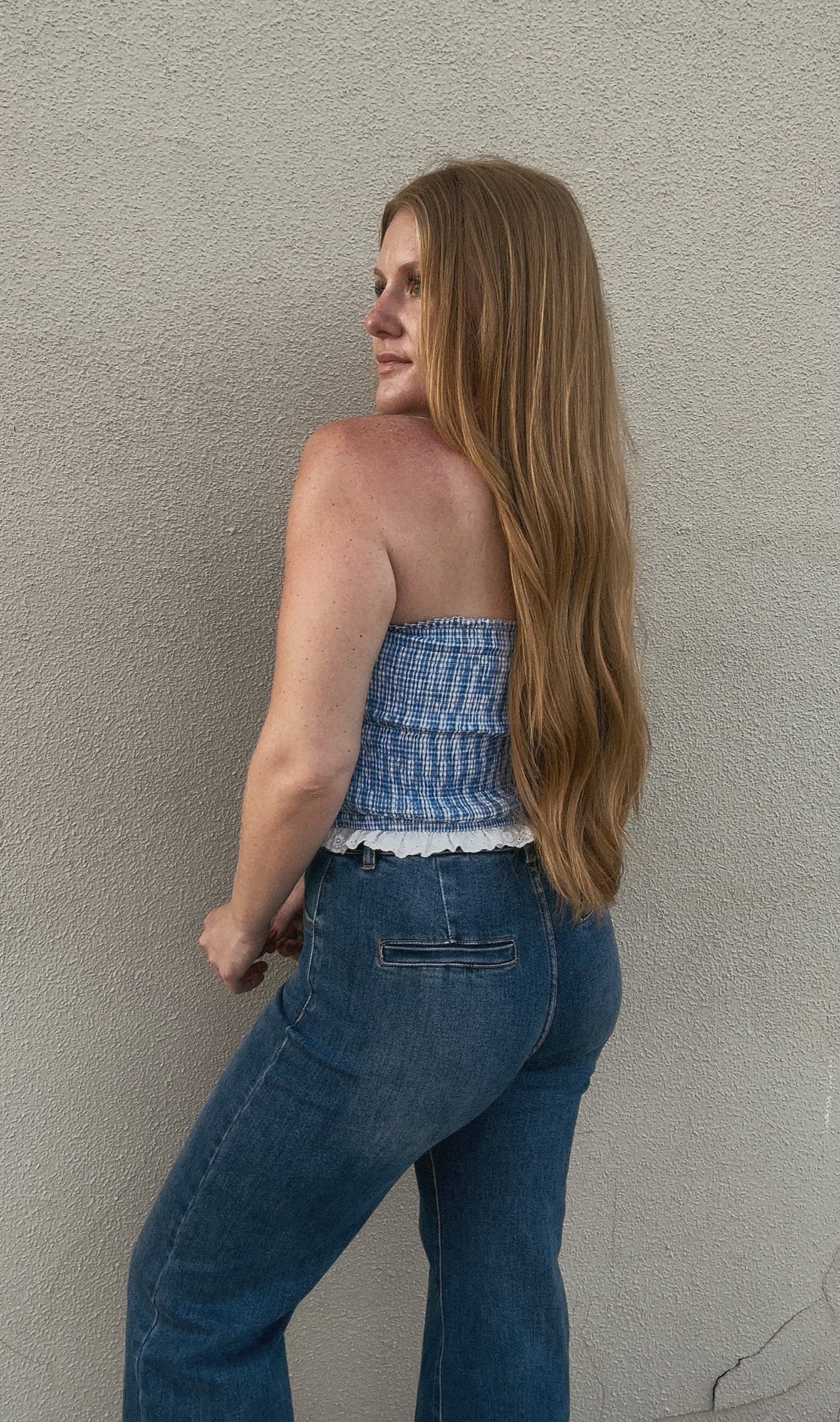 Bailey Gingham Tube Top