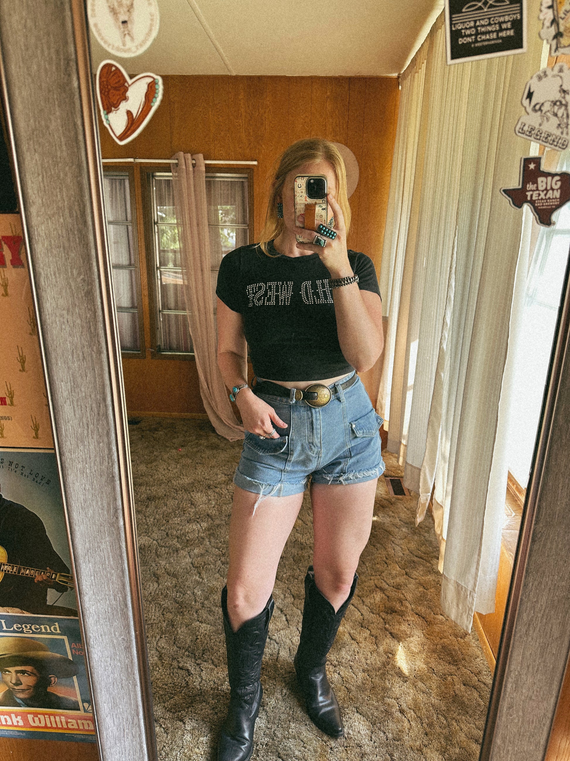 Wild West rhinestone tee