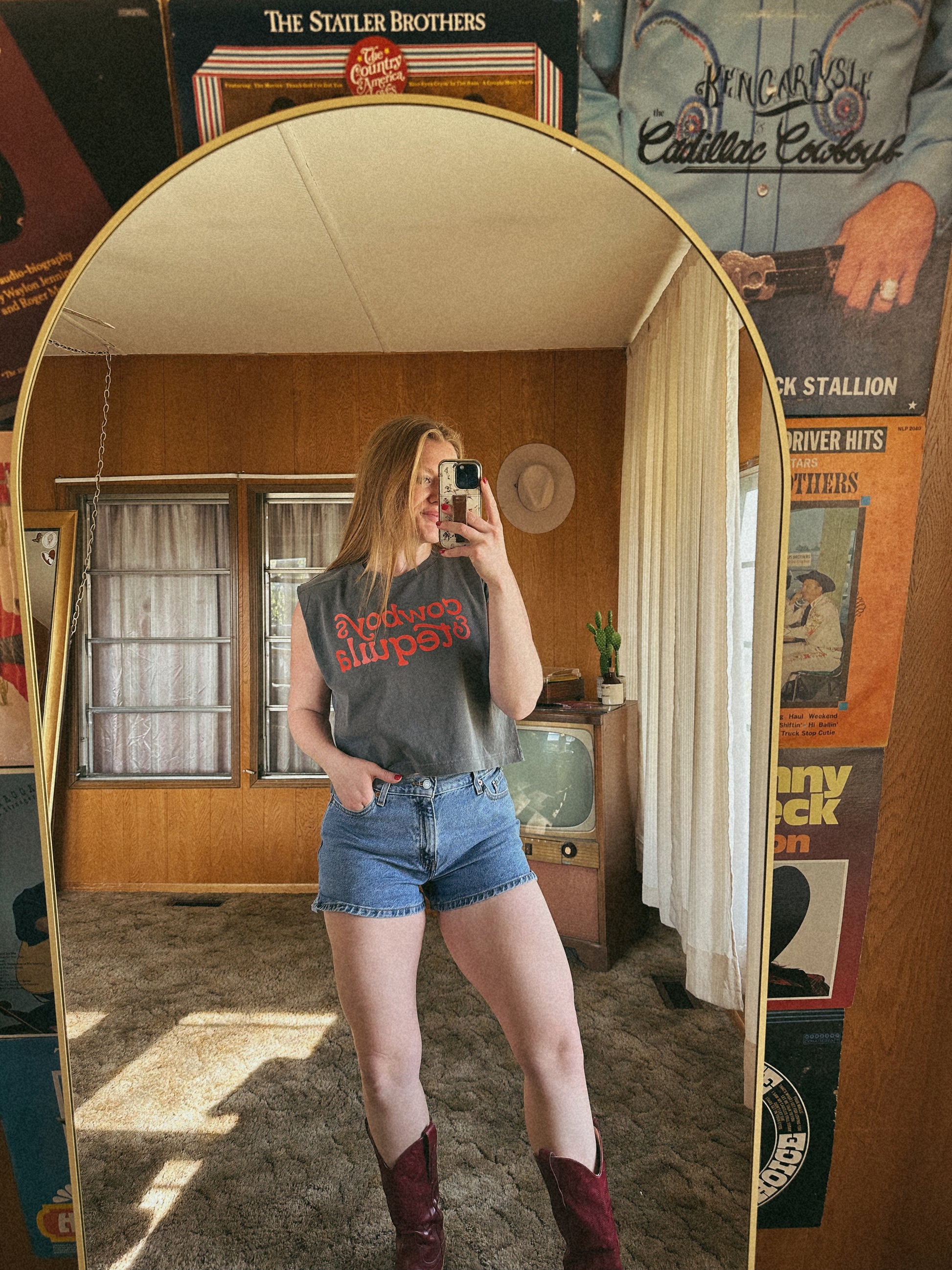 Cowboys & Tequila muscle tank