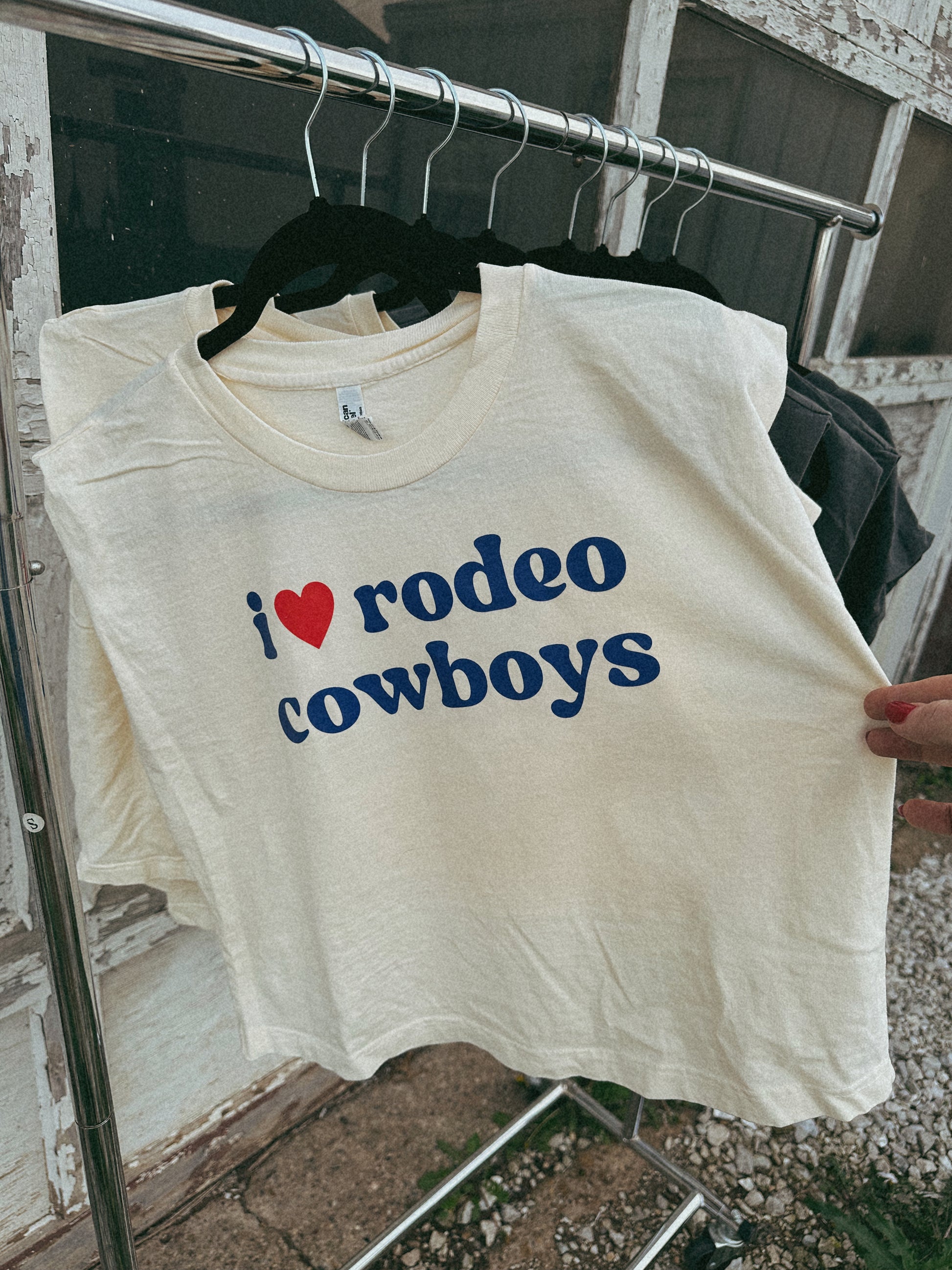 I <3 Rodeo Cowboys muscle tank