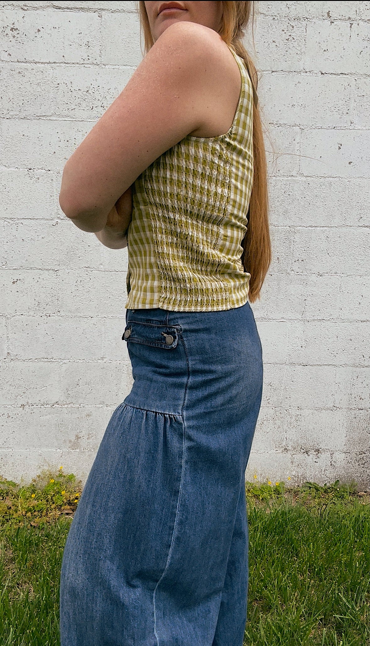 Heartland gingham vest