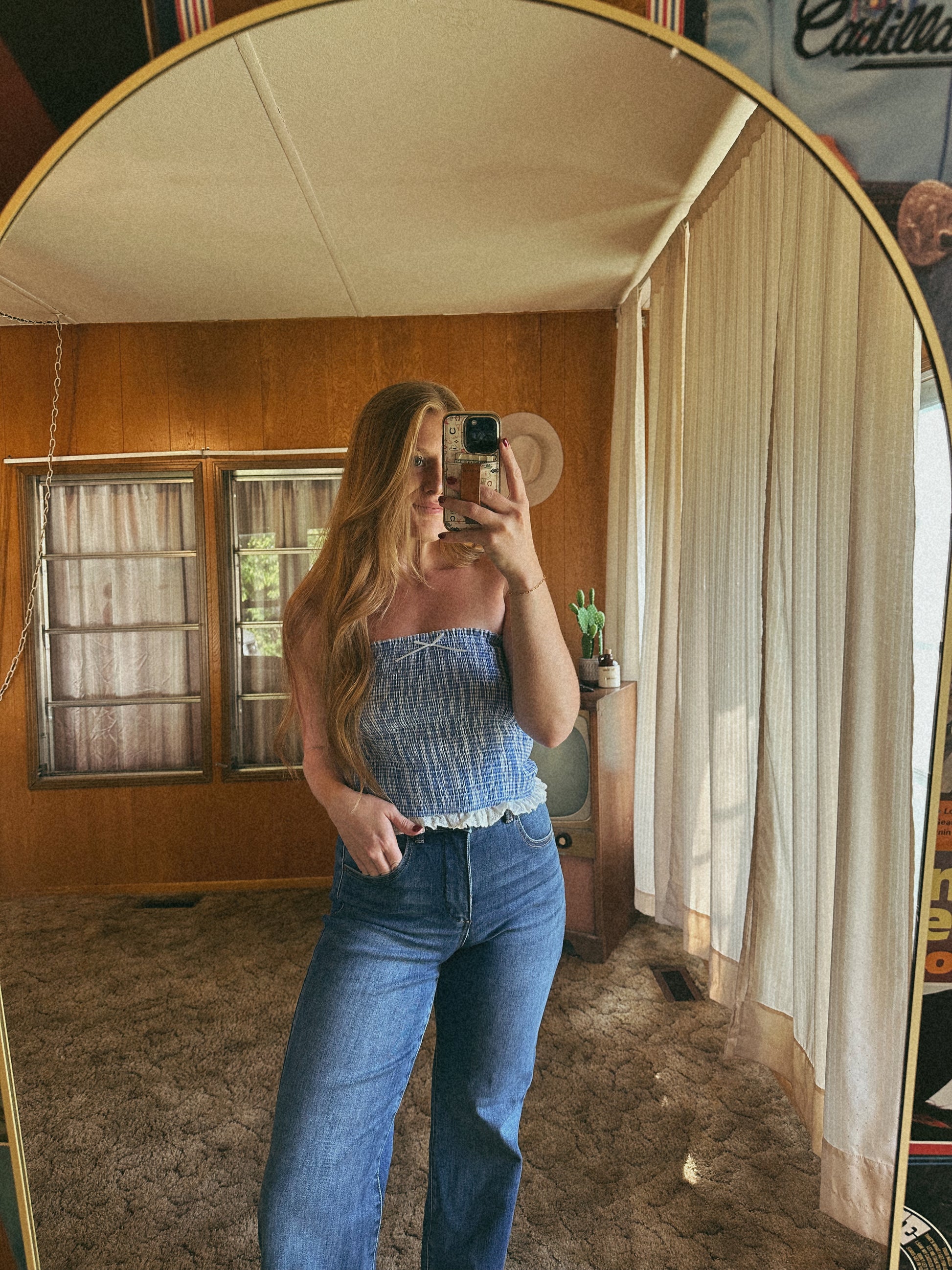 Bailey Gingham Tube Top