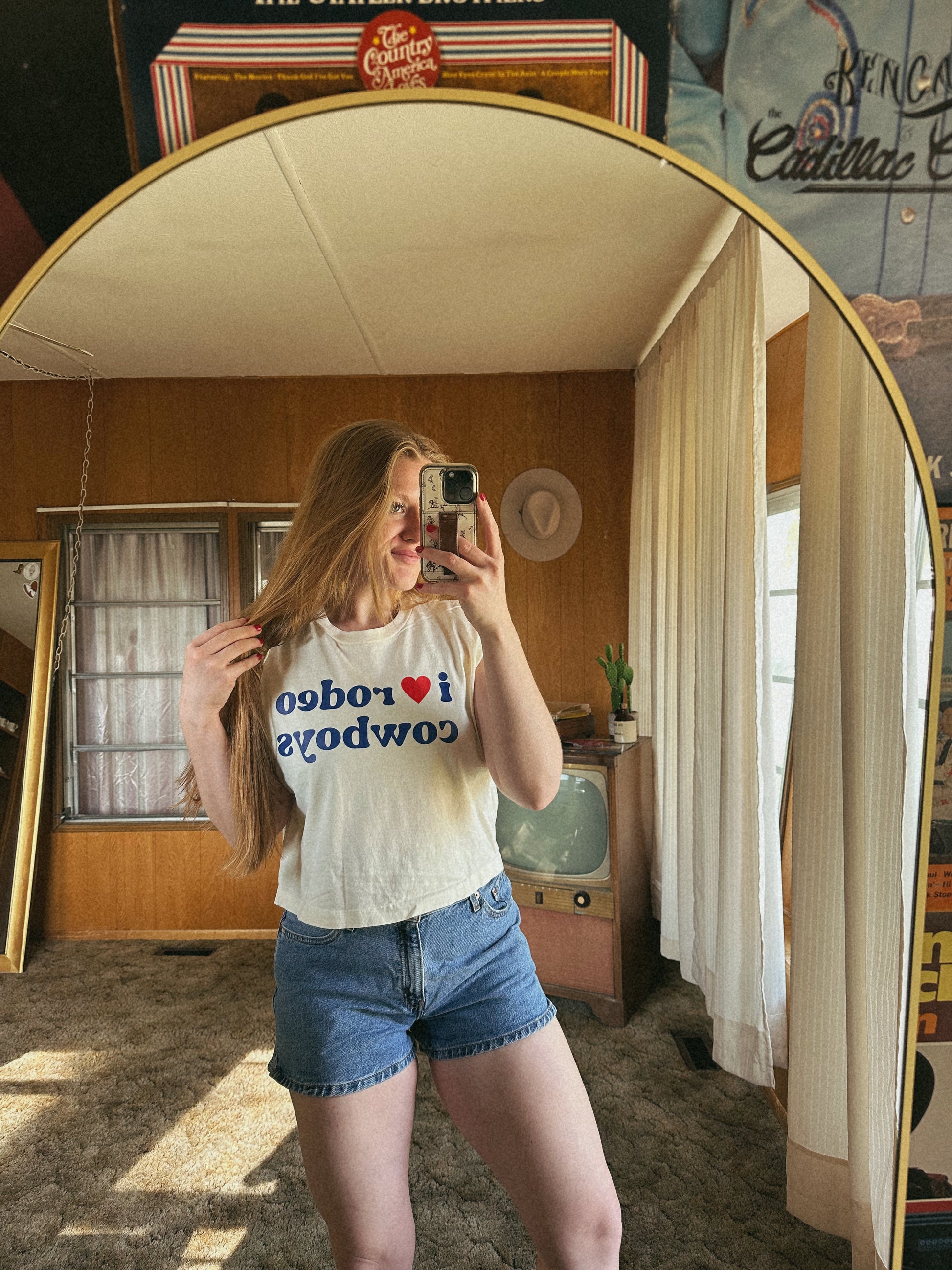 I <3 Rodeo Cowboys muscle tank