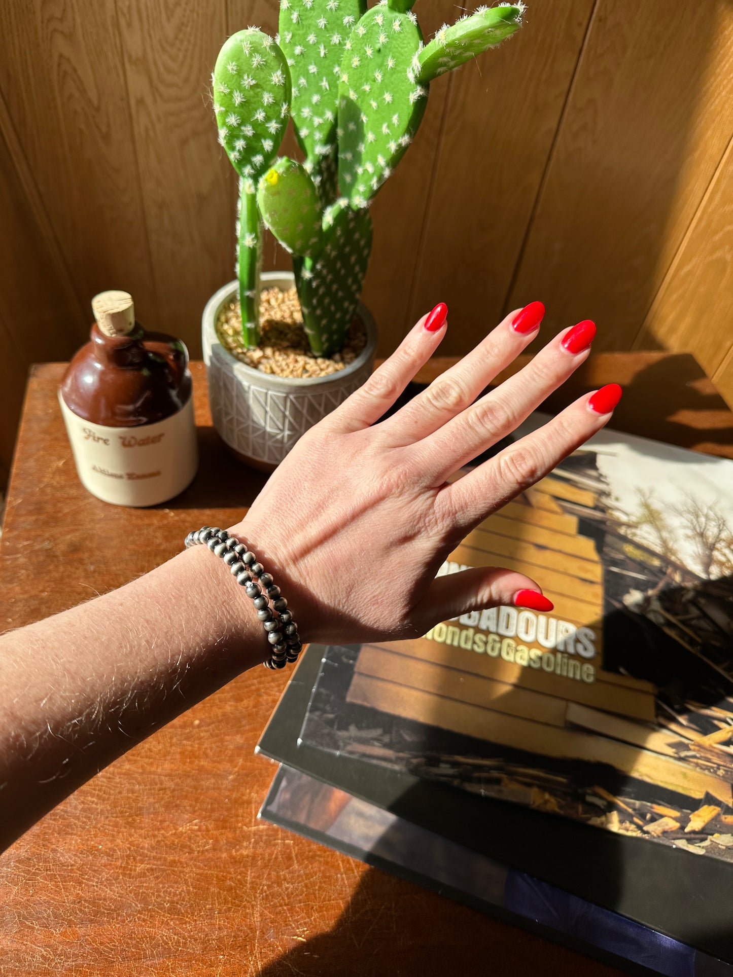 6mm Navajo Pearl Stretchy Bracelet