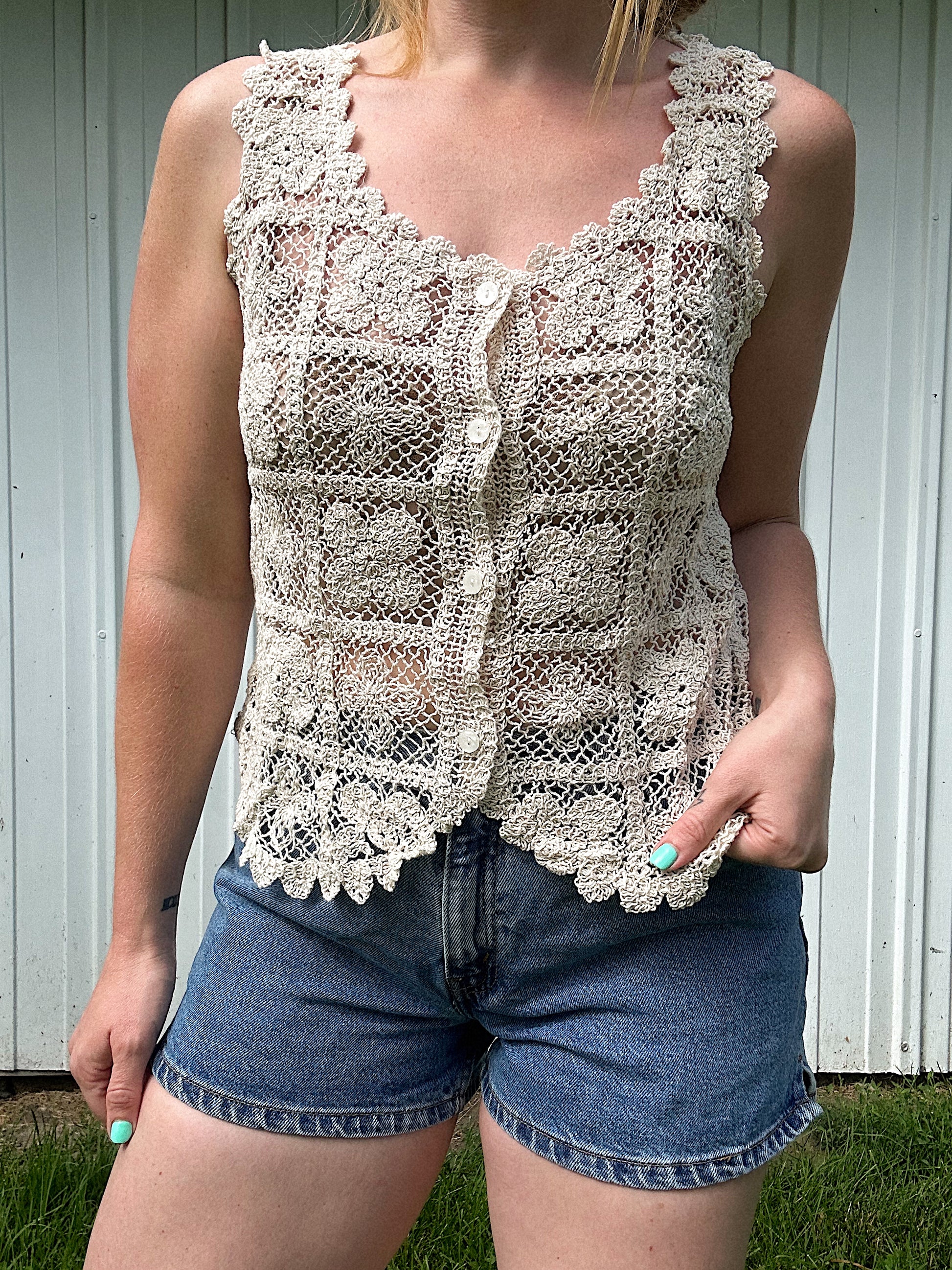 Sweet Summertime Crochet Tank