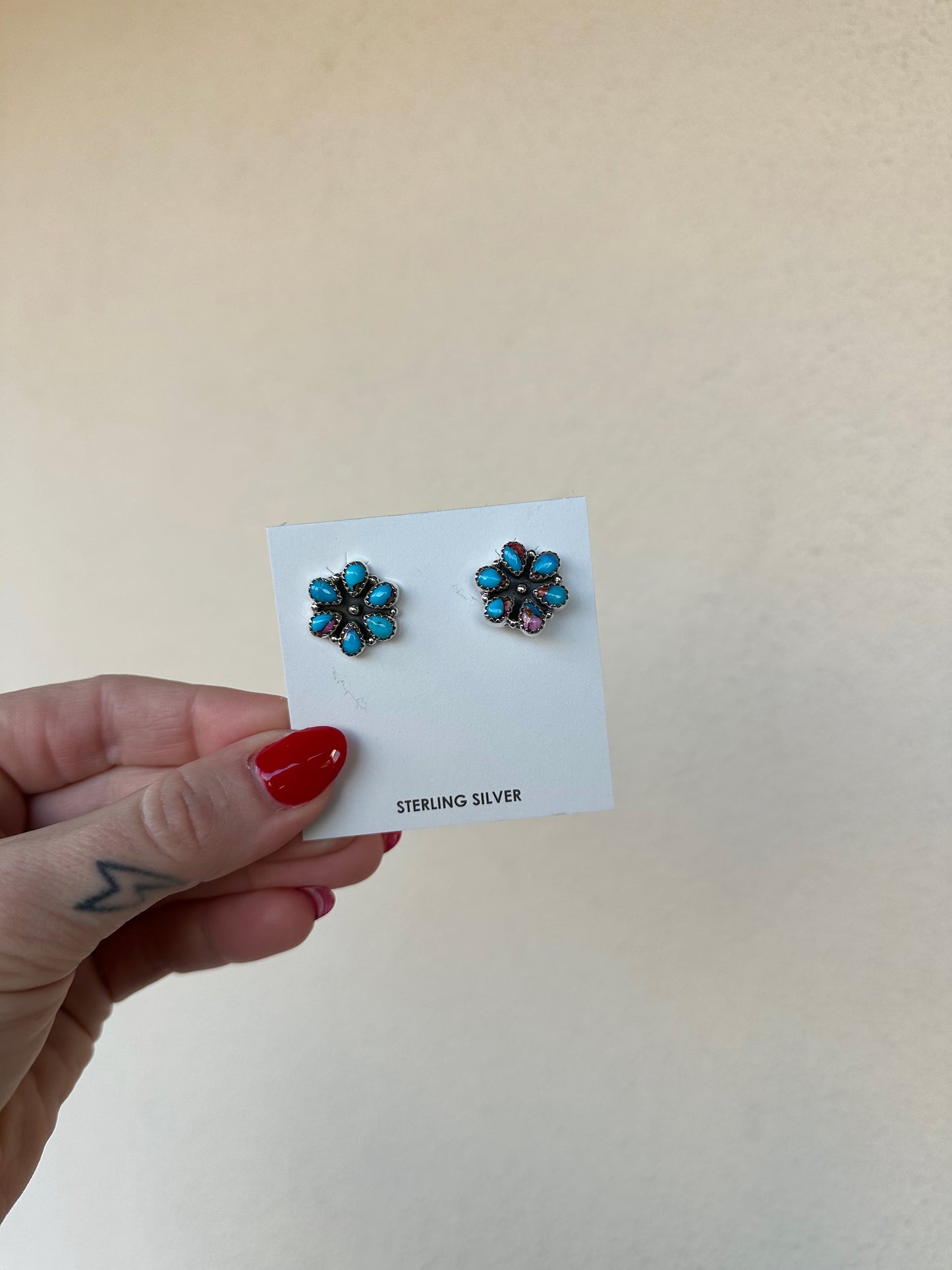 Dahlia Mini Cluster Studs