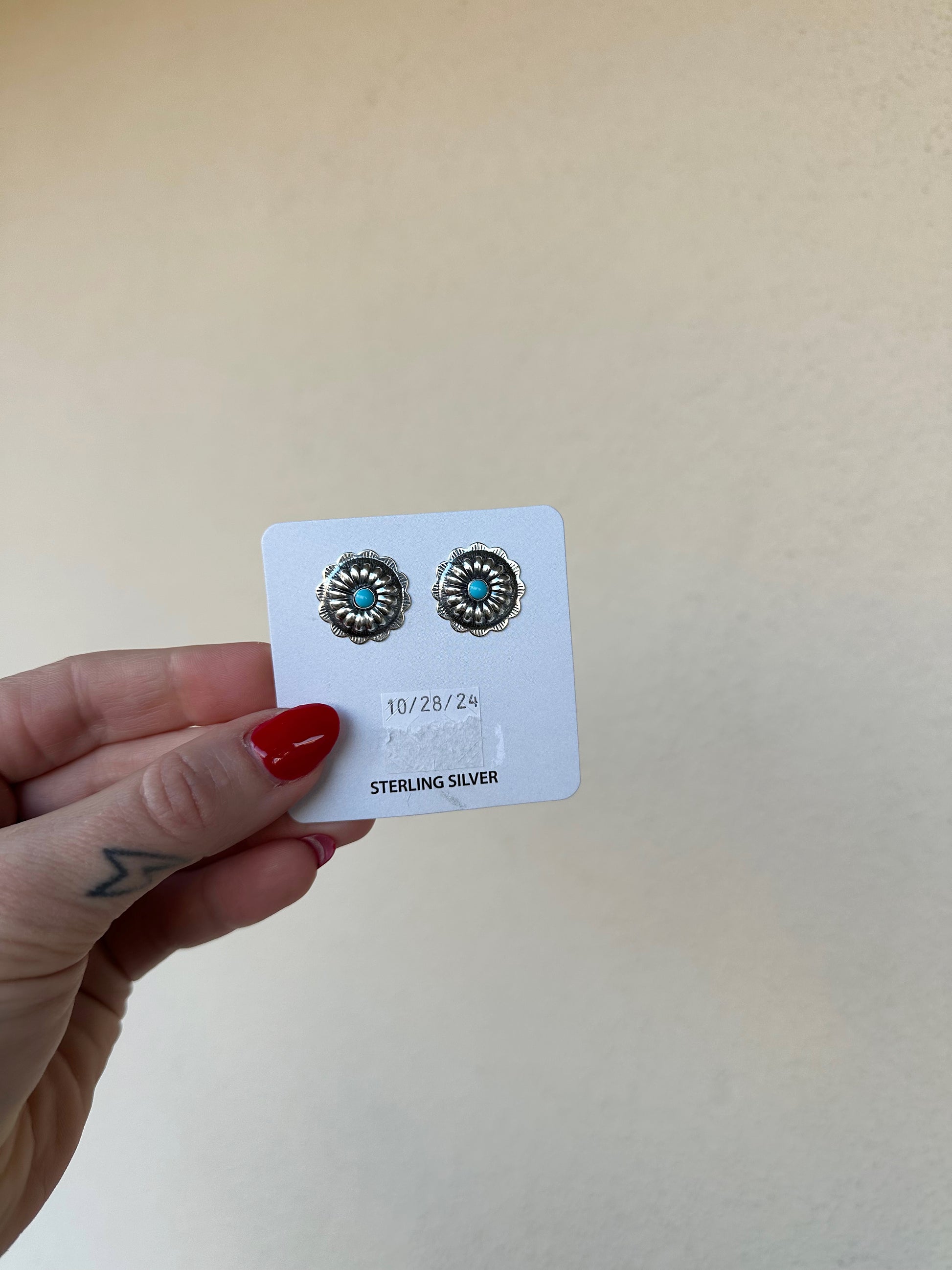 Turquoise Concho Studs
