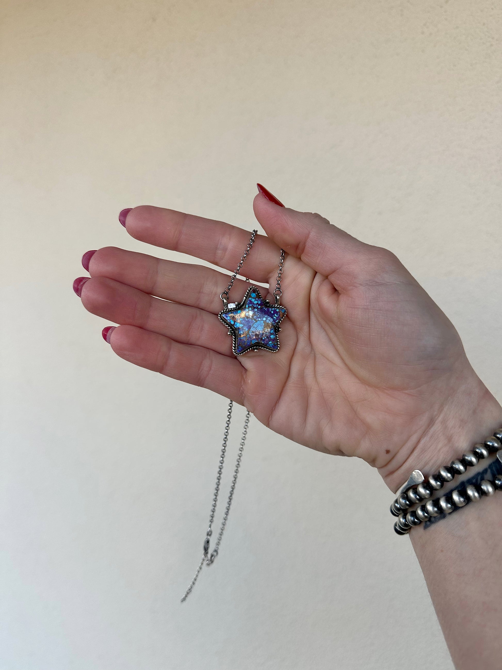 Purple Mojavo Star Necklace