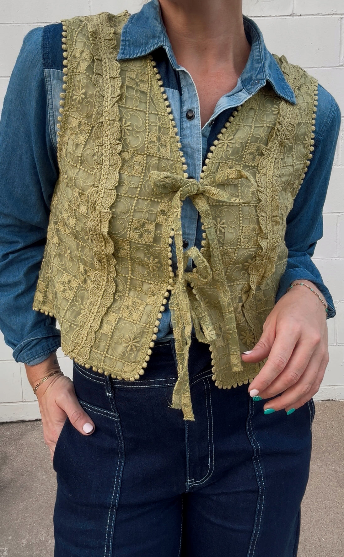 Parker Tie Front Vest