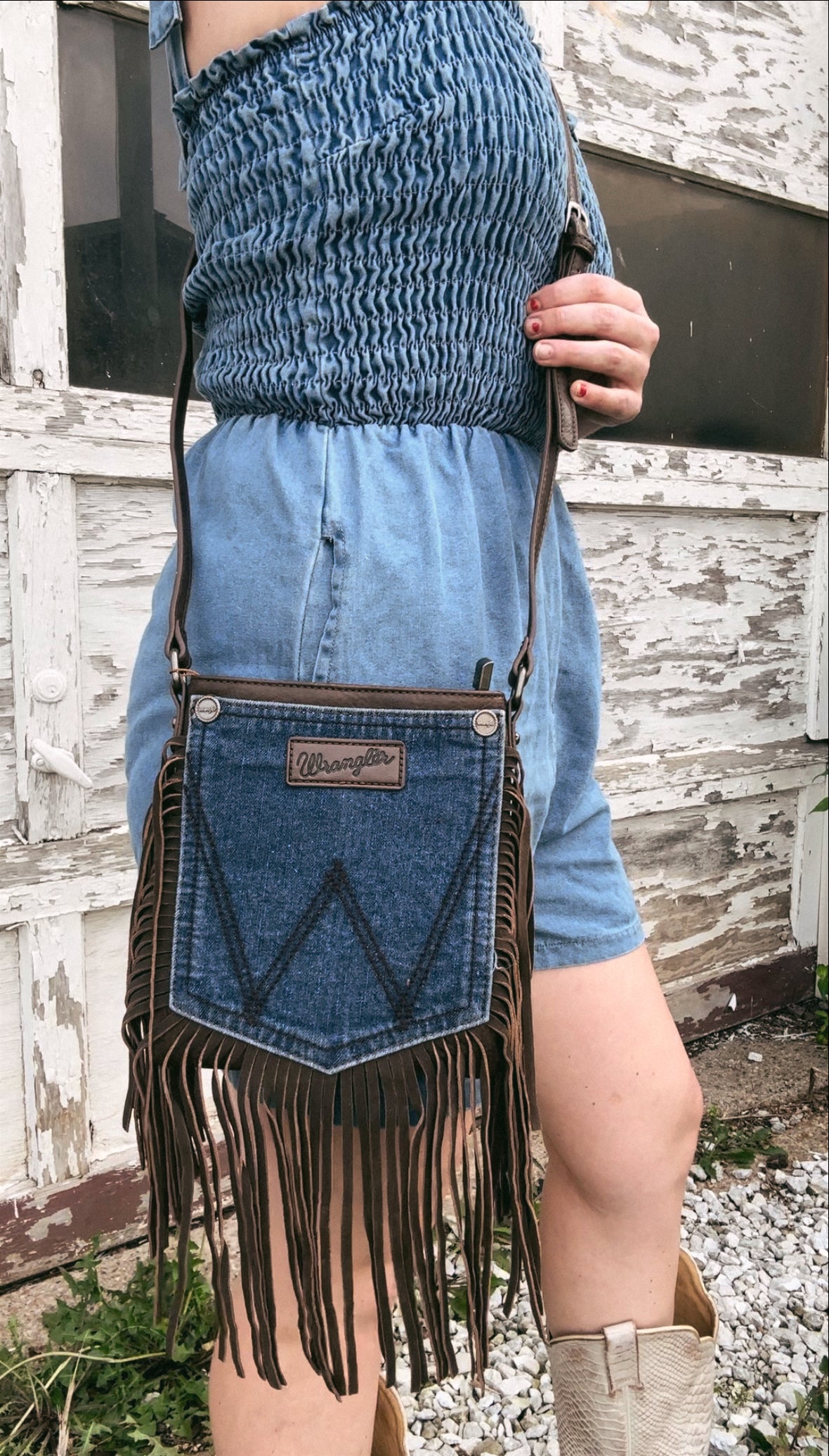 Wrangler Fringe Pocket Crossbody