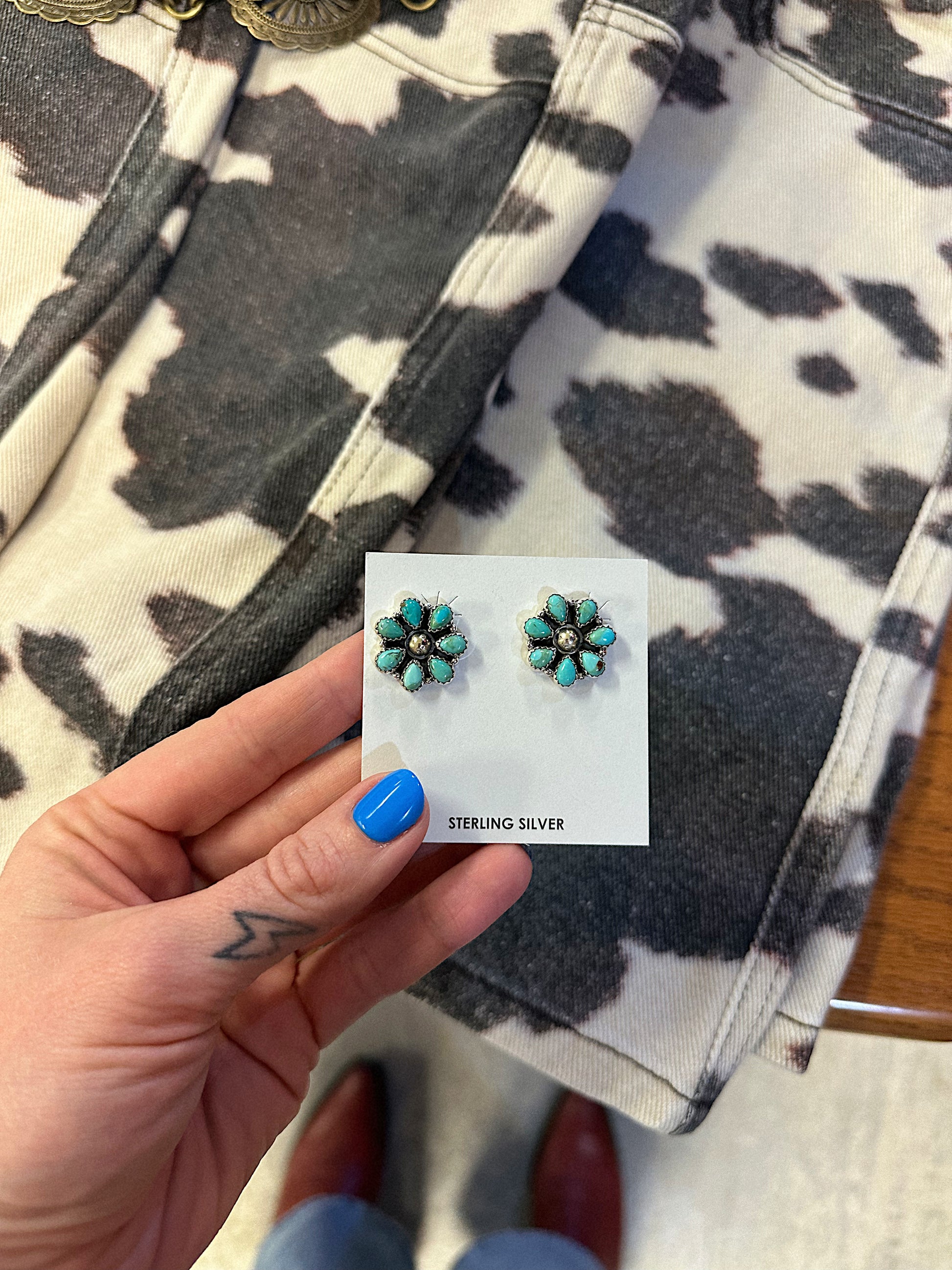 Flower Child Turquoise Studs