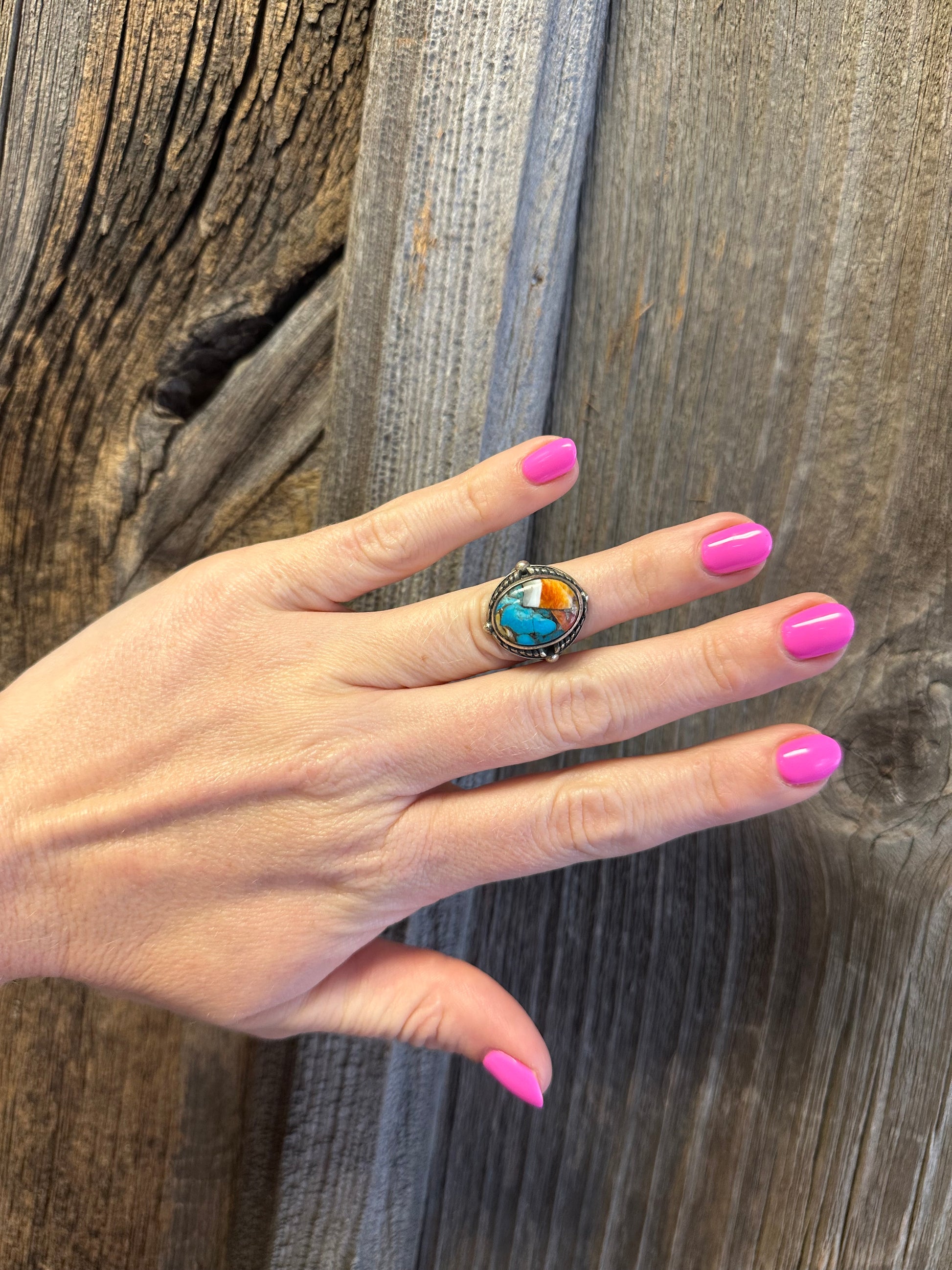 Spiny Turquoise Ring