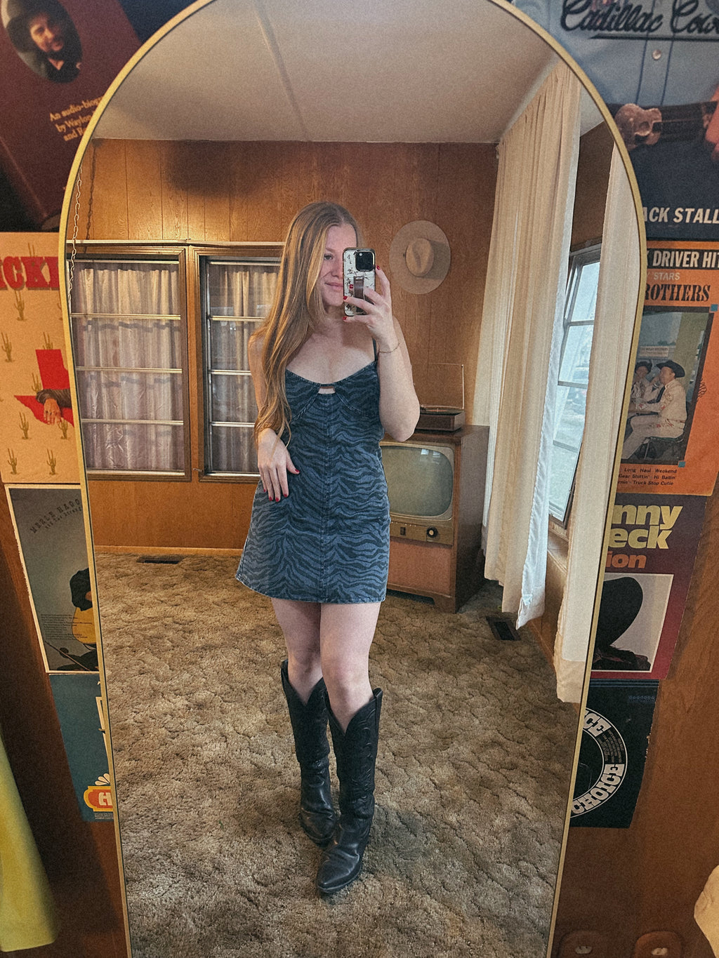 Zebra Print Mini Dress