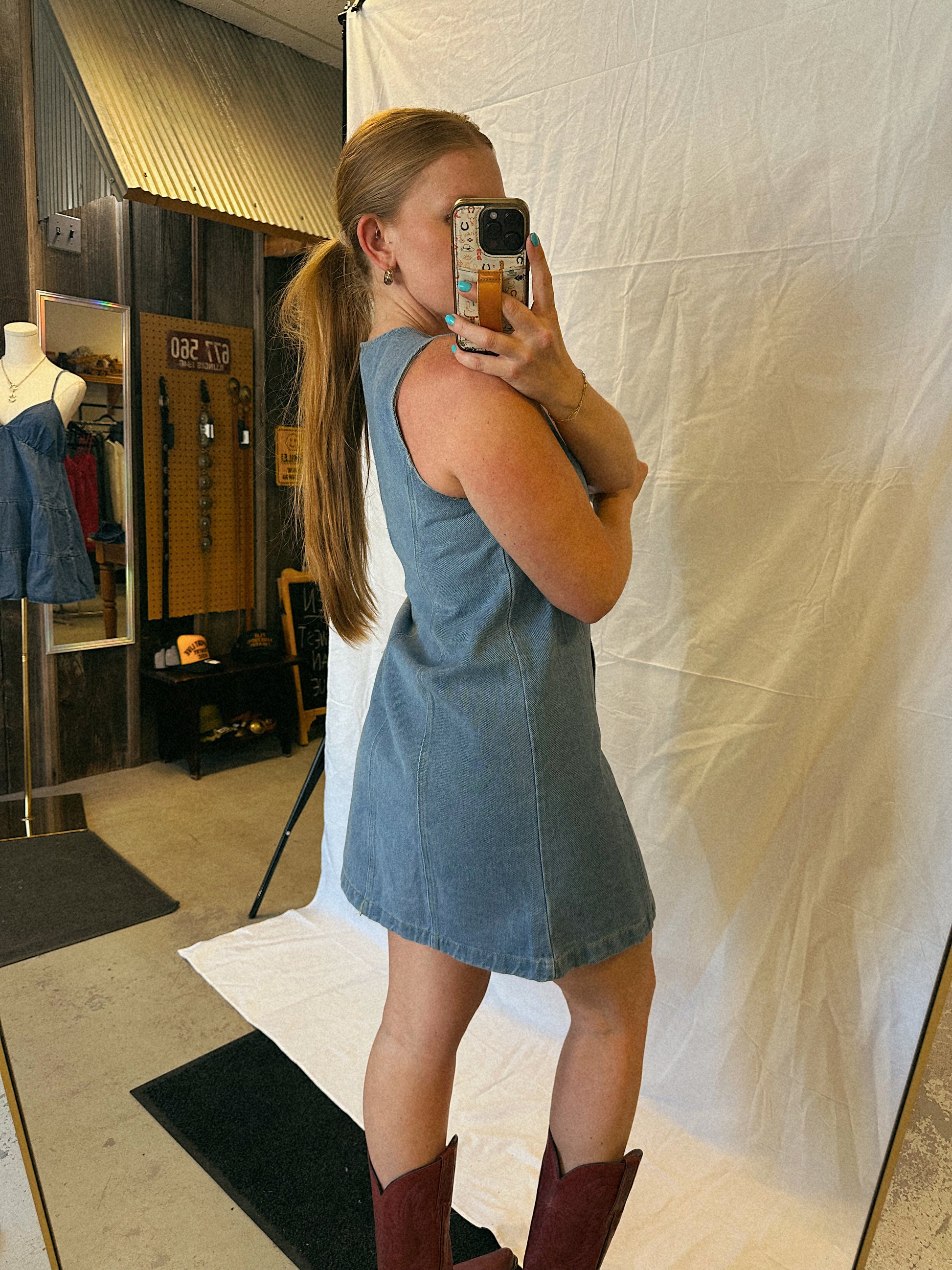 Leila Denim Dress