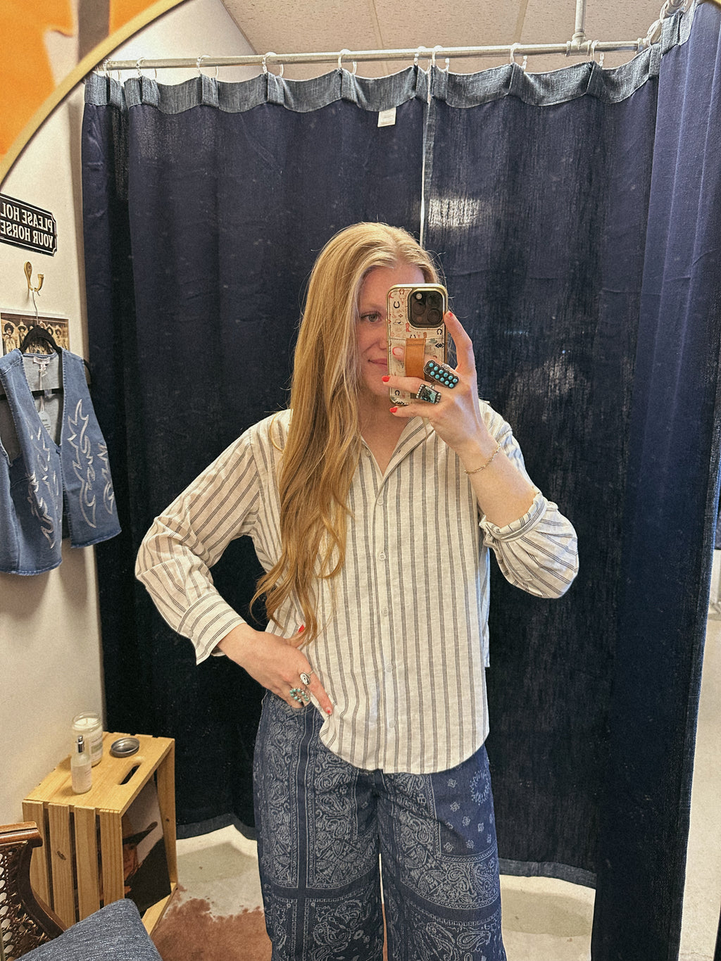 7&7 Striped Button Down