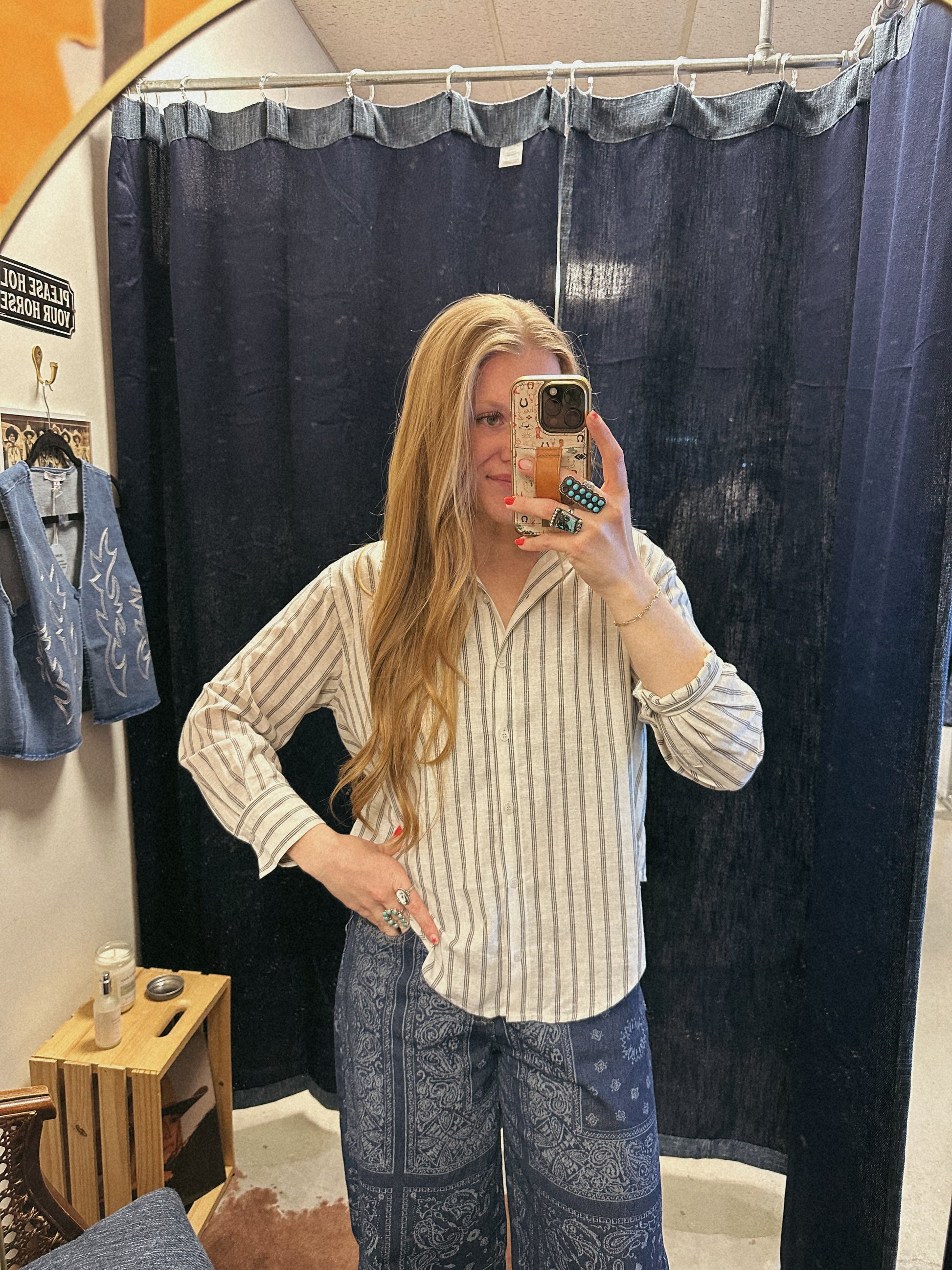 7&7 Striped Button Down