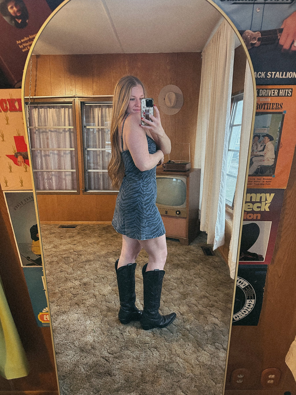 Zebra Print Mini Dress