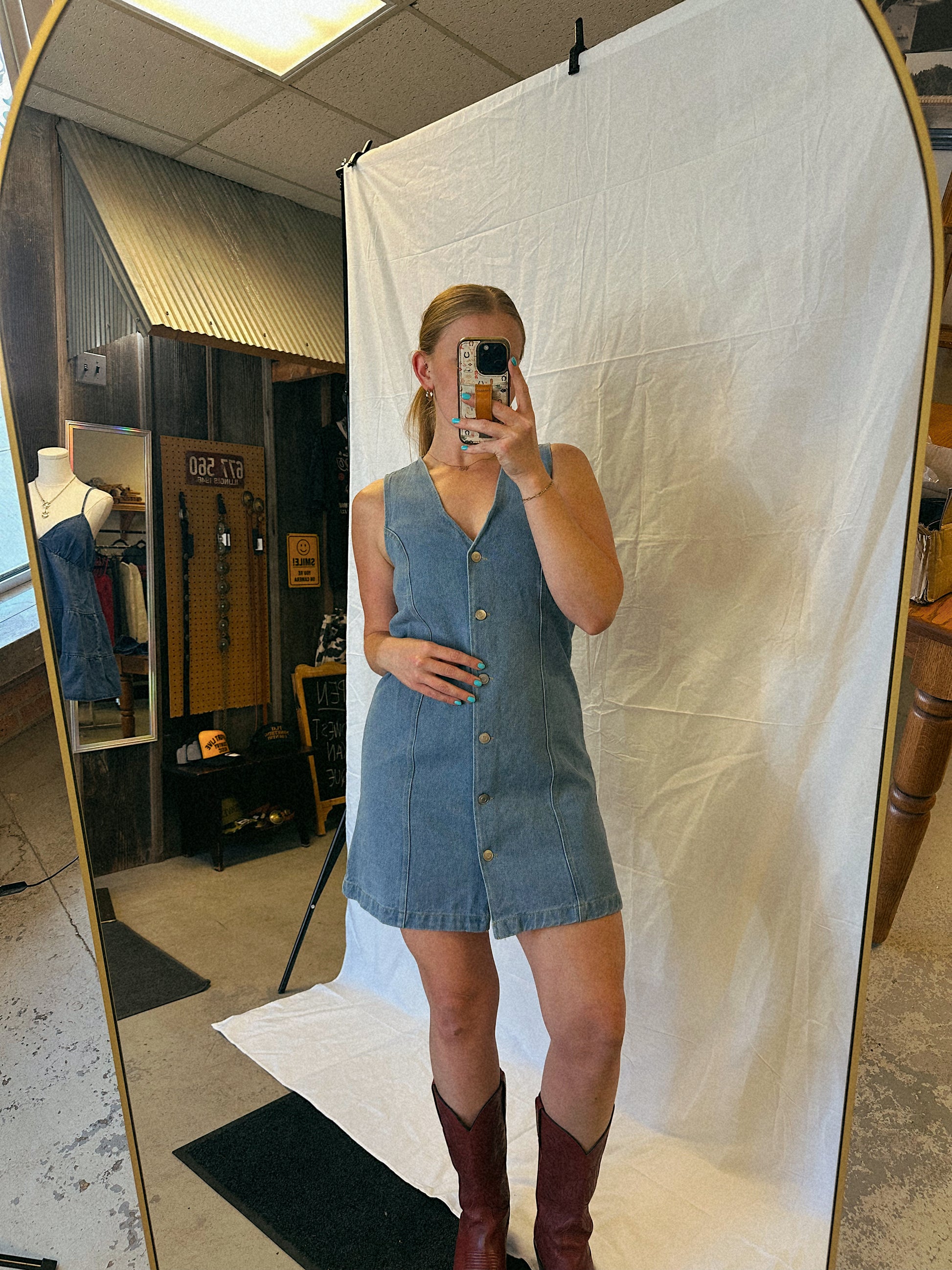 Leila Denim Dress