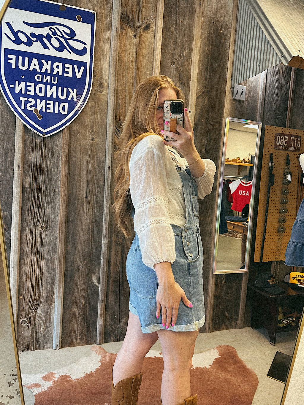 Jordan Lightwash Overalls