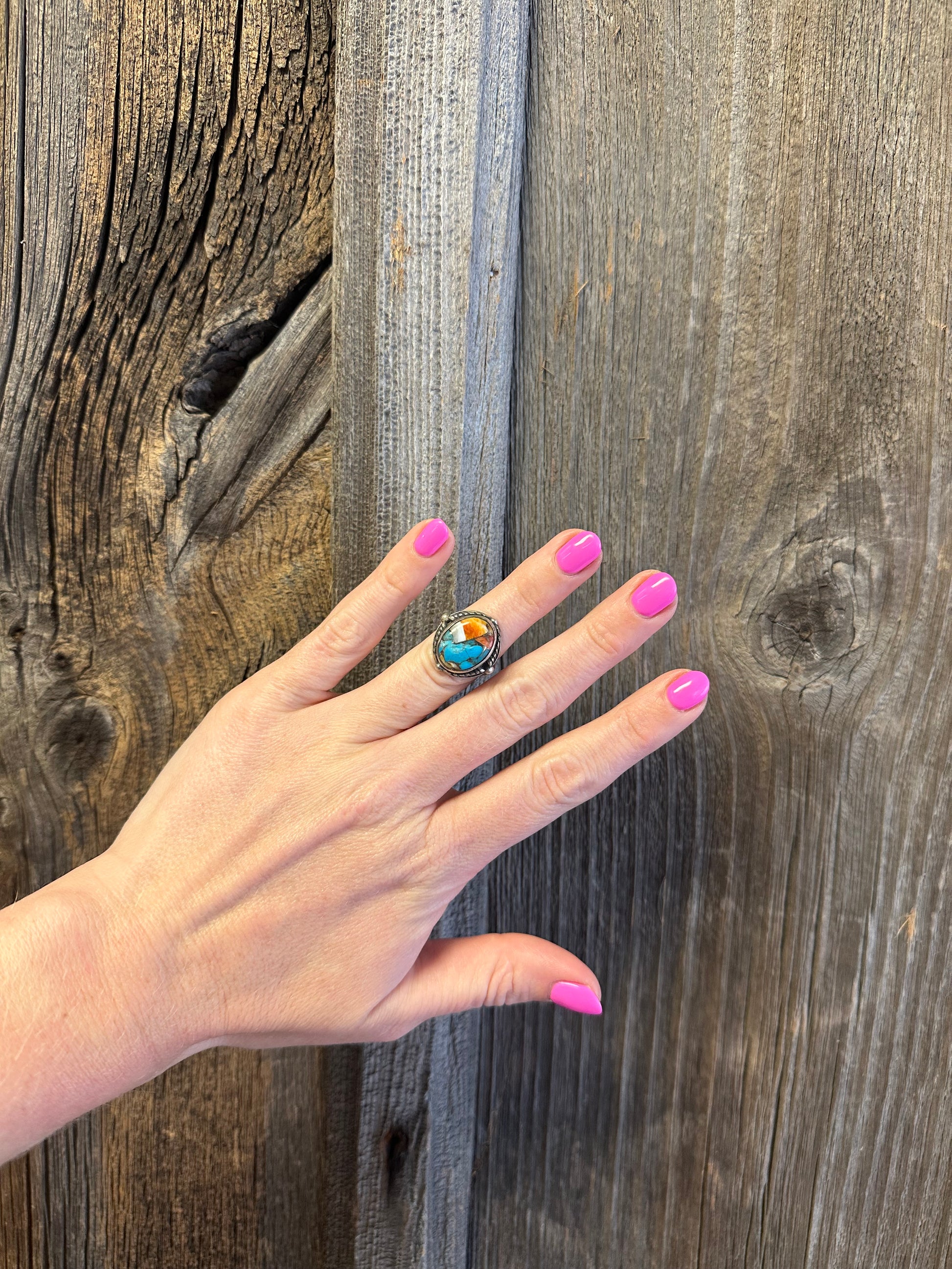 Spiny Turquoise Ring