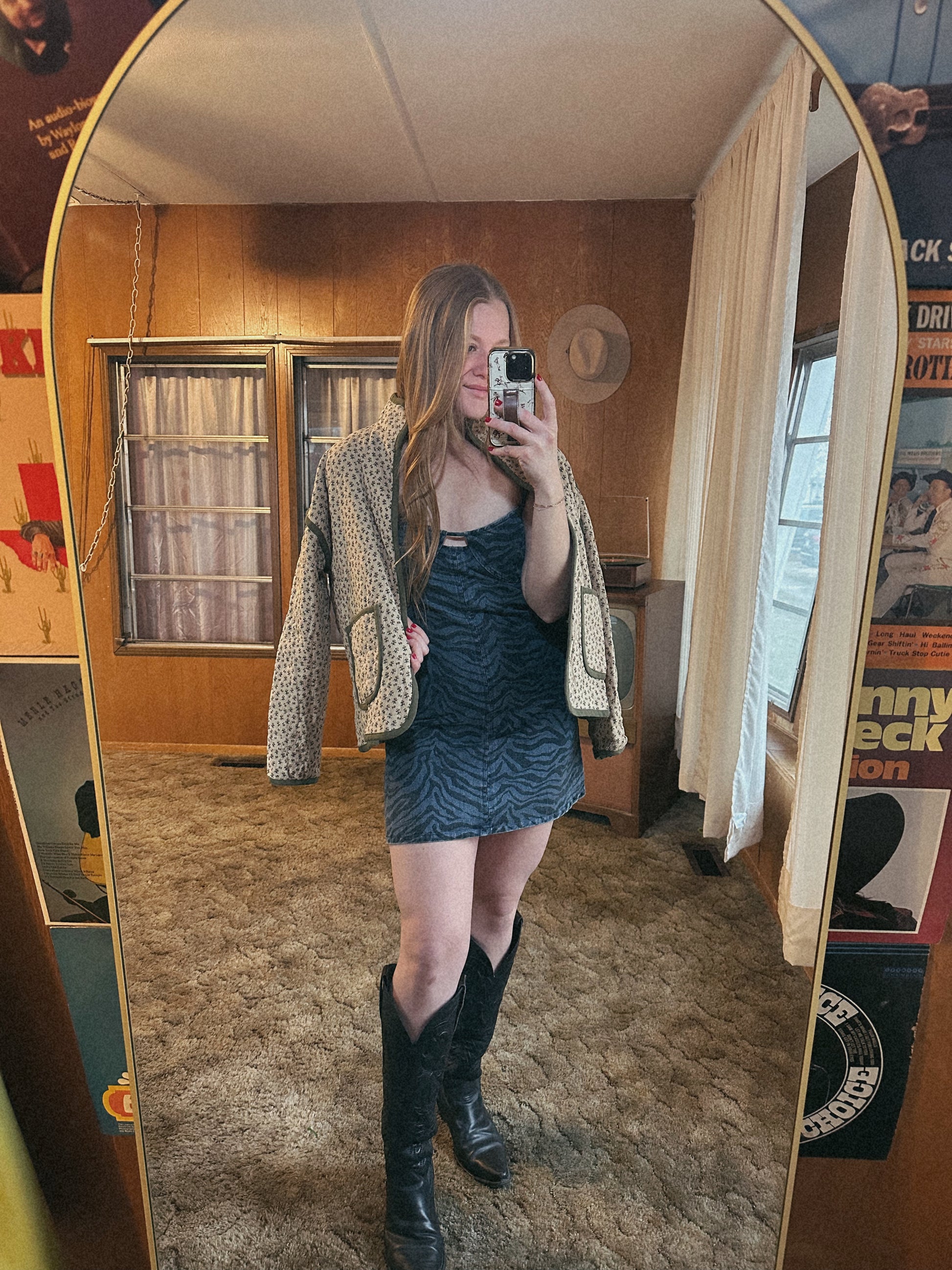 Zebra Print Mini Dress