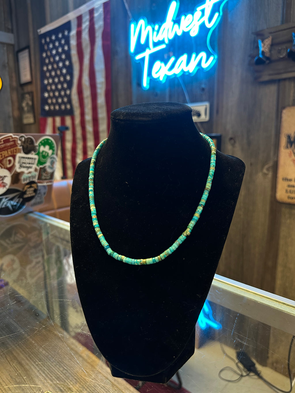 Beaded Turquoise Necklace