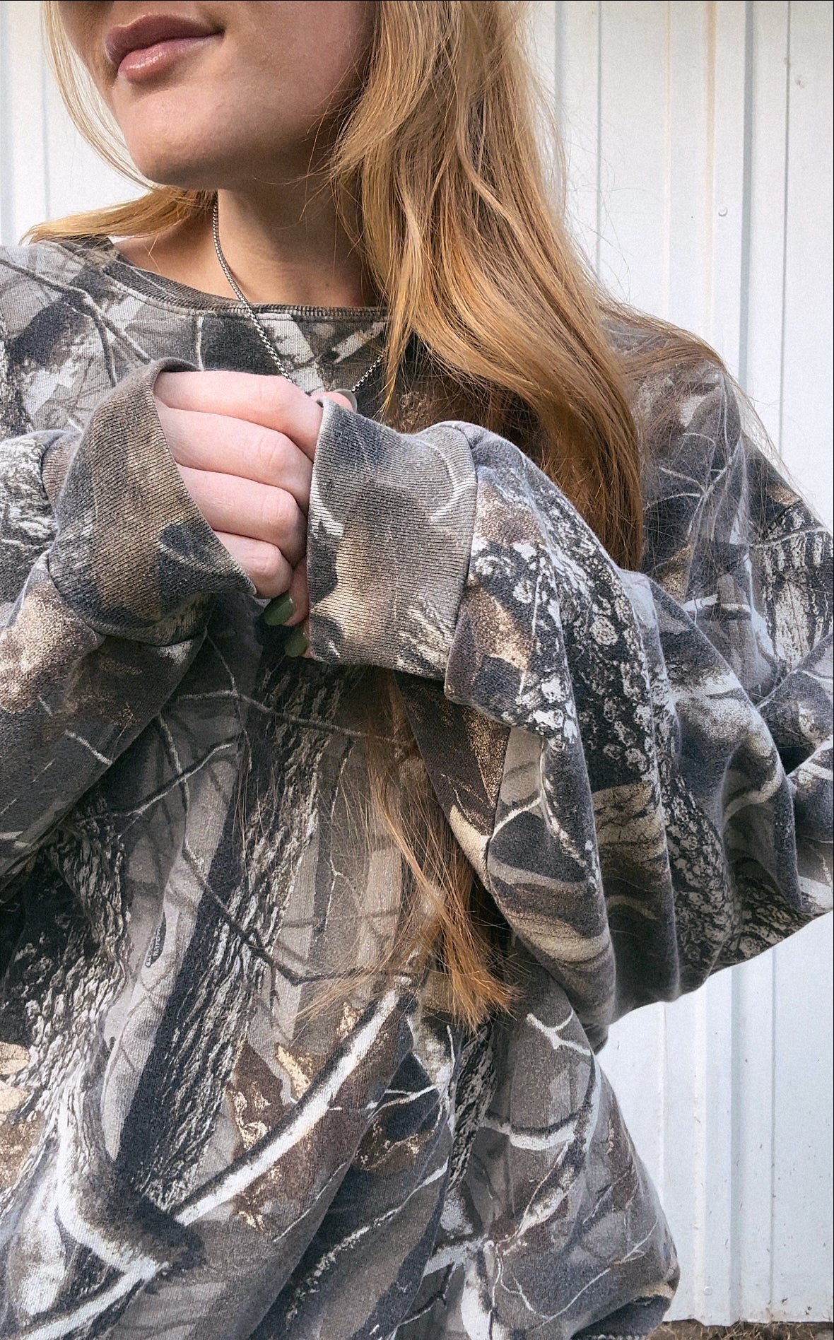 Camo crewneck