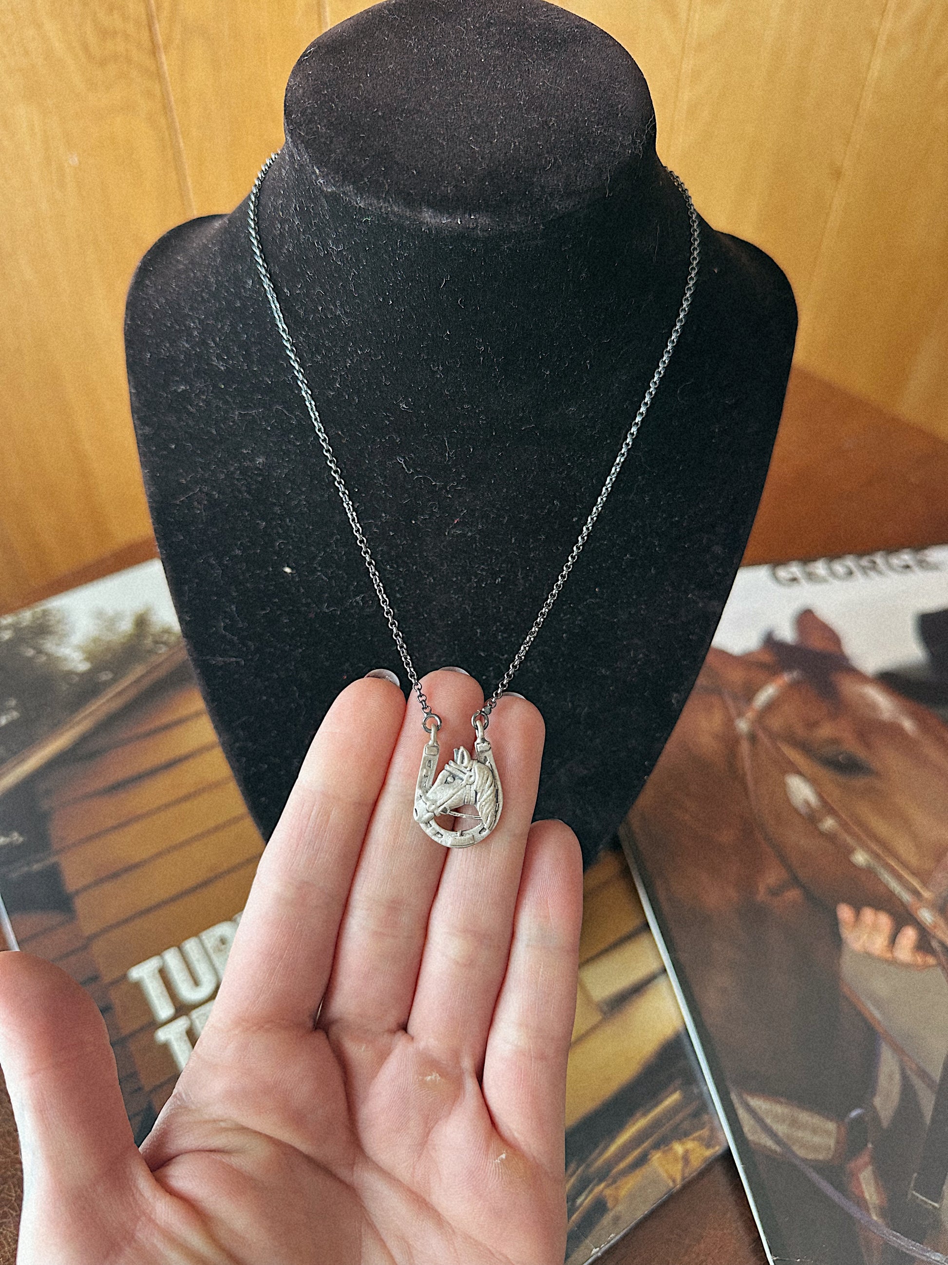 Sterling Silver Horseshoe Necklace