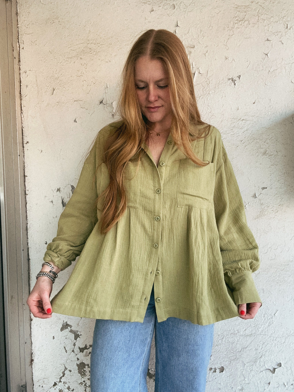 Olivia Button Down