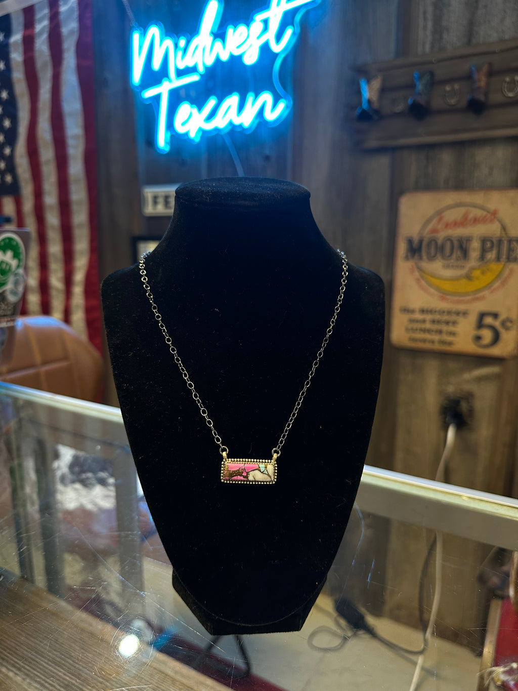 Cotton Candy Bar Necklace