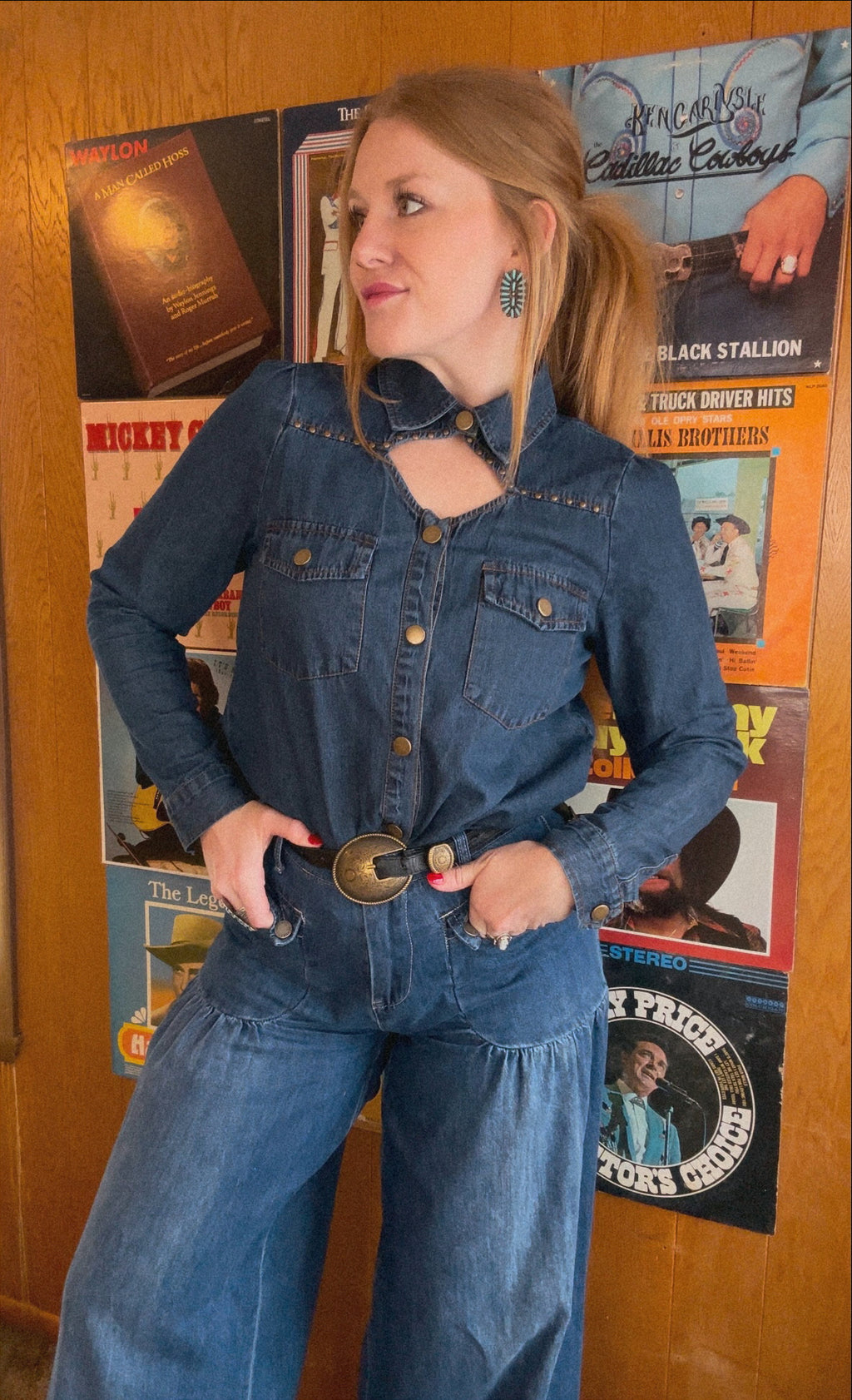 Honky Tonk Blues Button Up