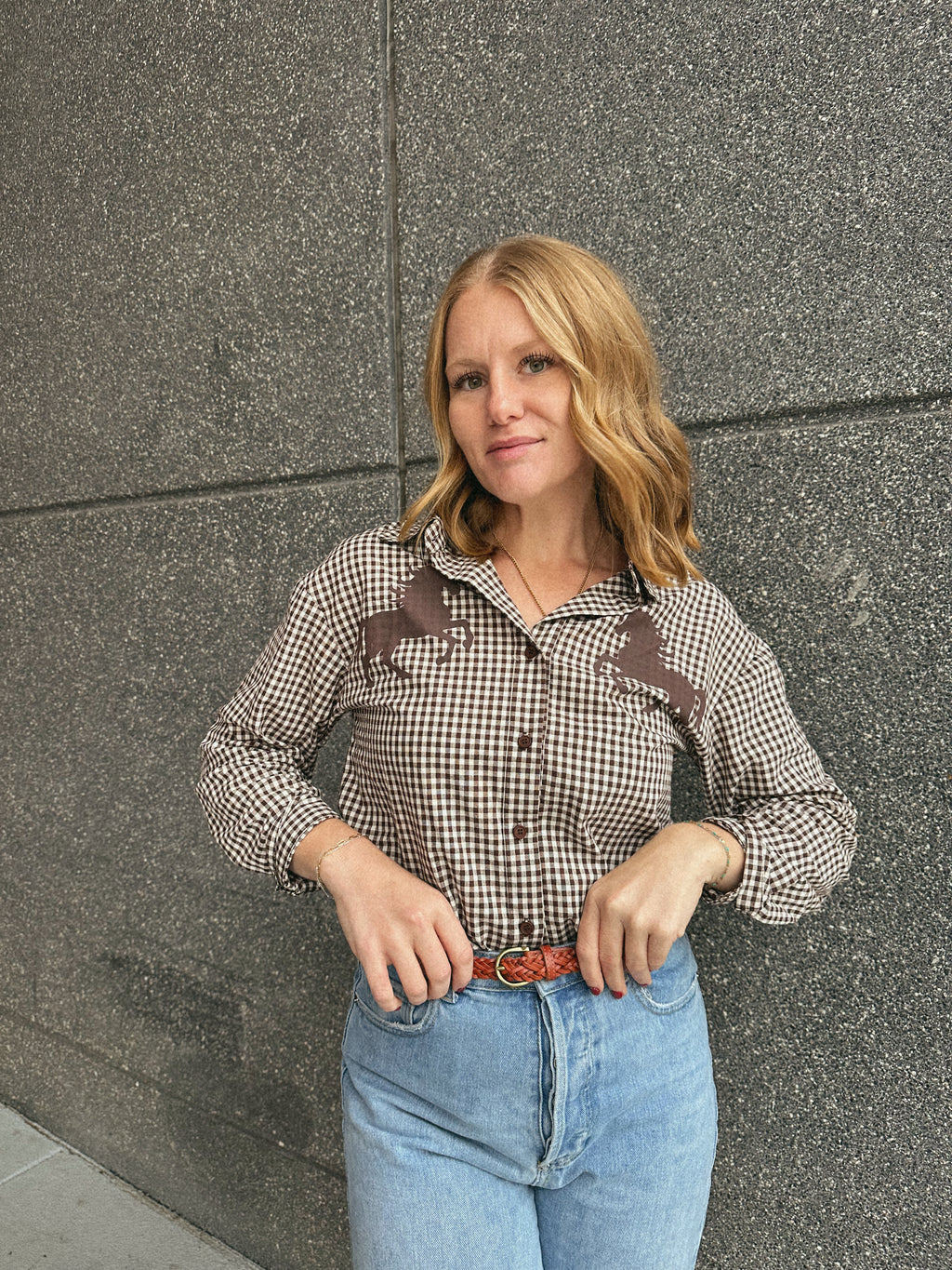 Rodeo Gingham Button Up