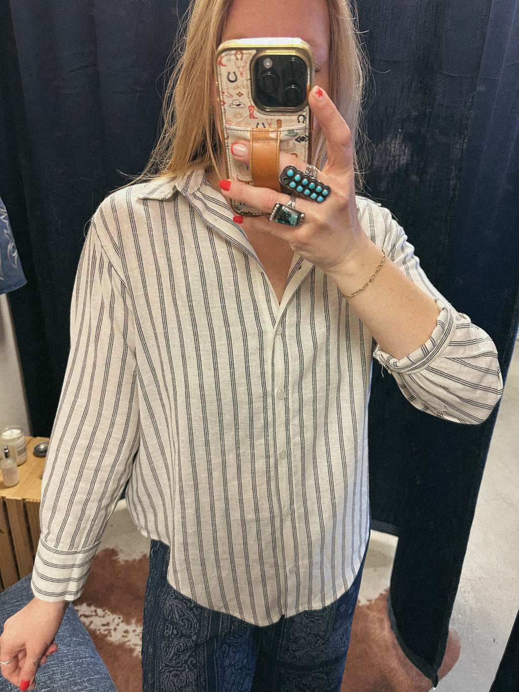 7&7 Striped Button Down