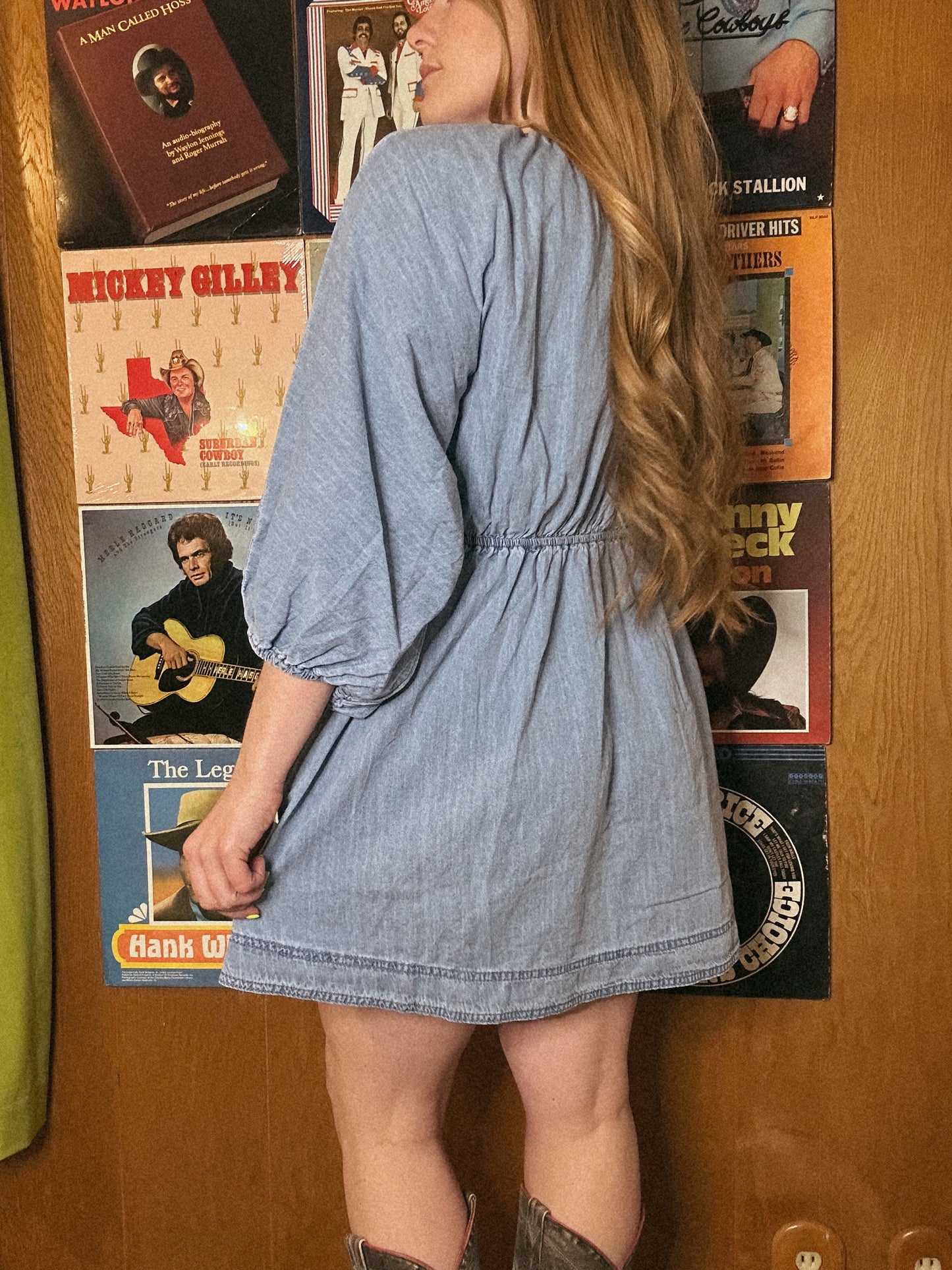 Magnolia denim chambray dress