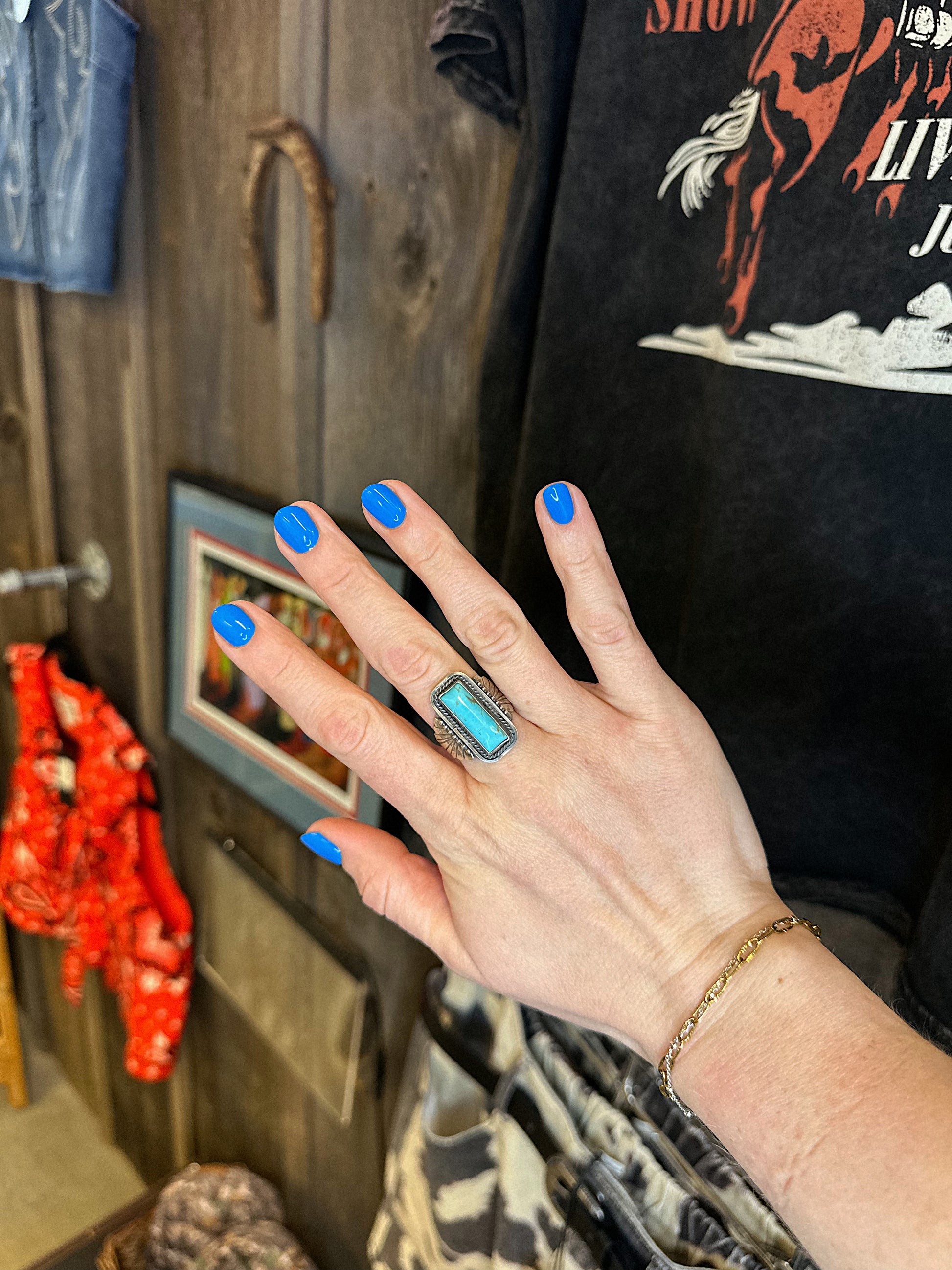 Old School Turquoise Ring