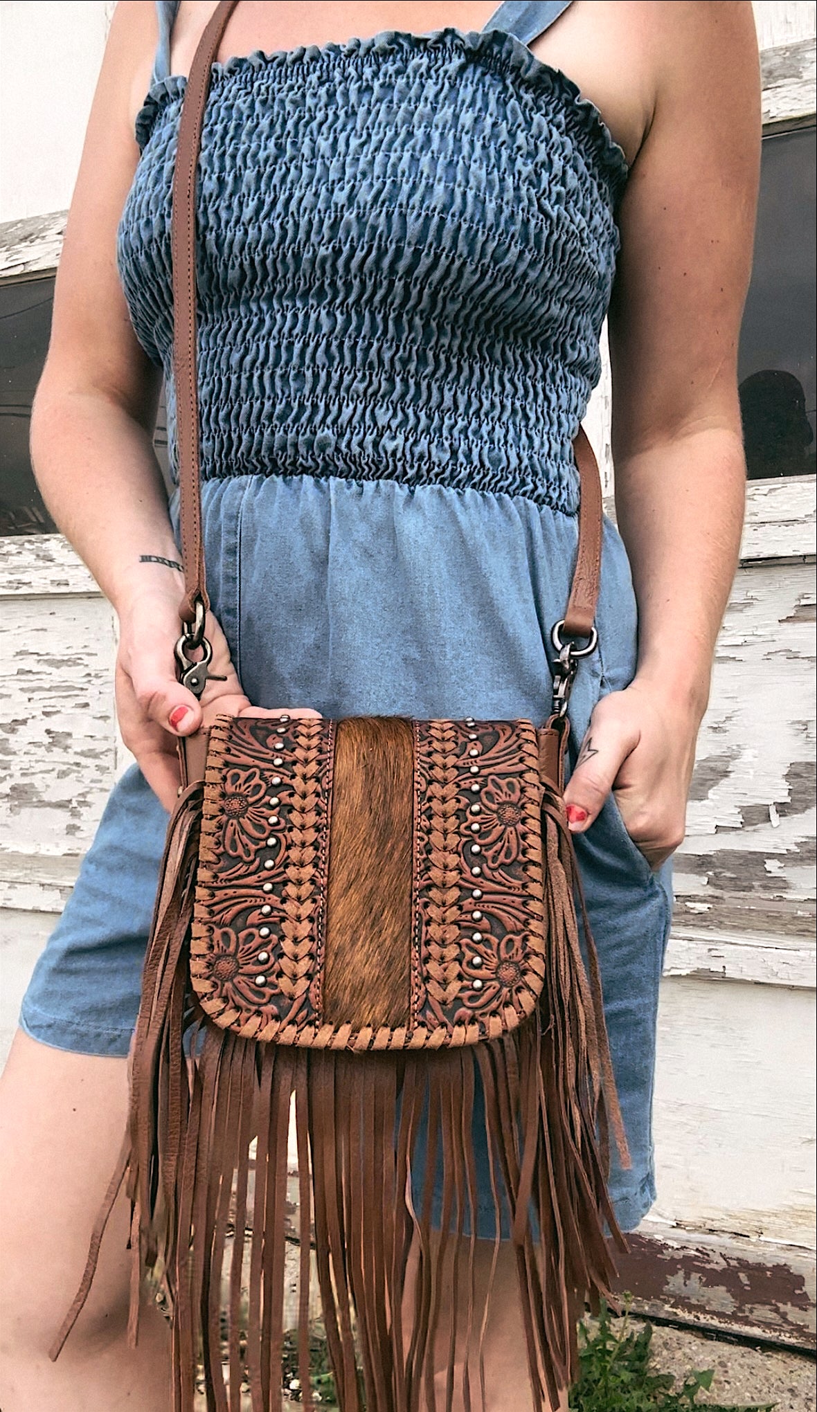 Montana West Cowhide Crossbody - 3 COLOR OPTIONS