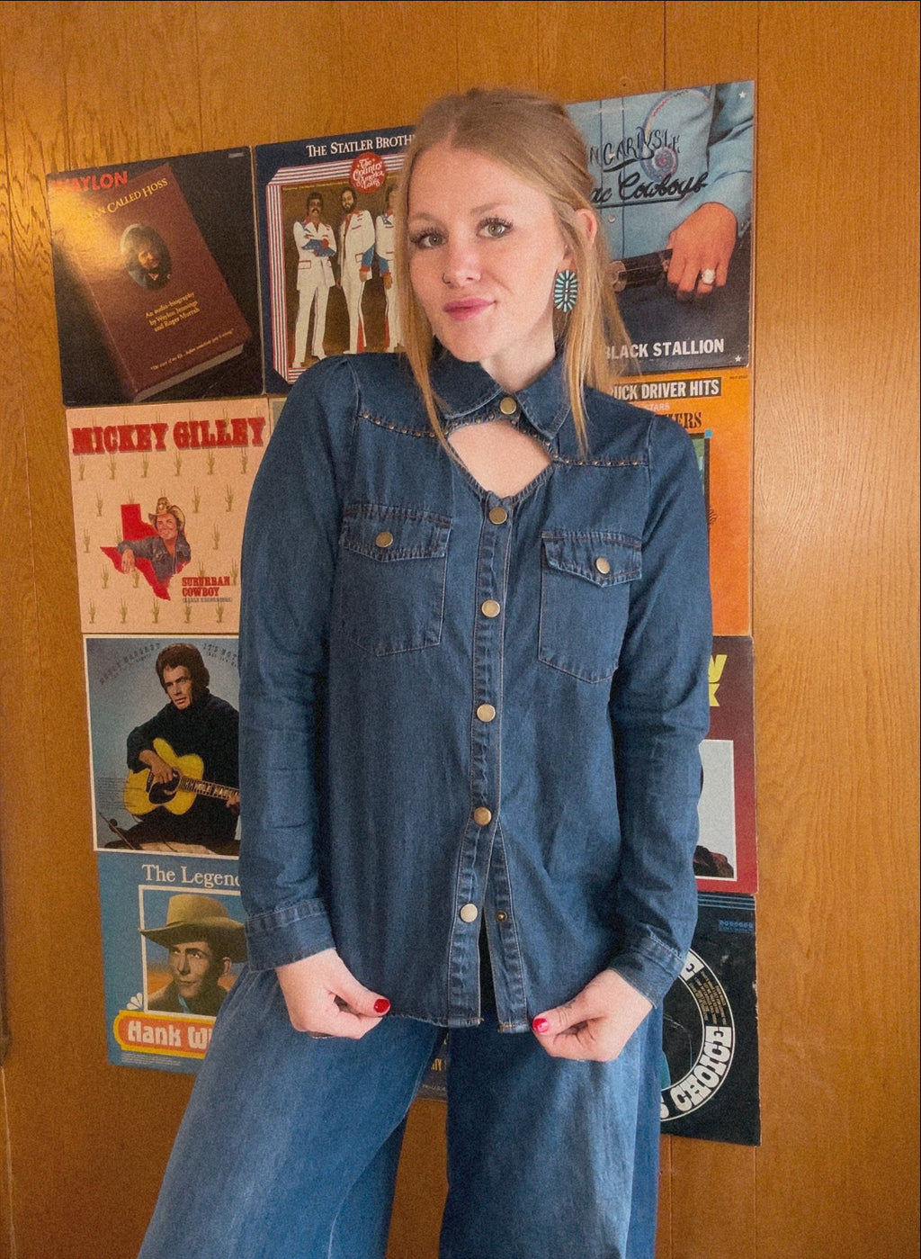 Honky Tonk Blues Button Up