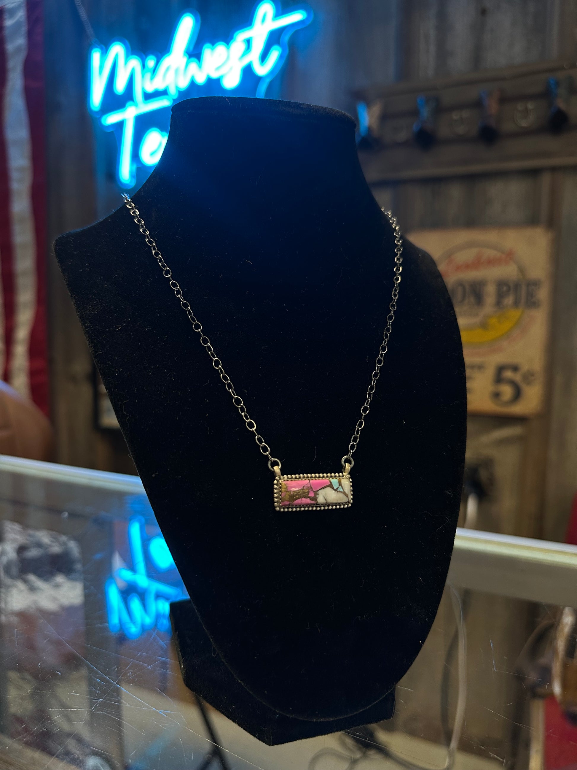 Cotton Candy Bar Necklace