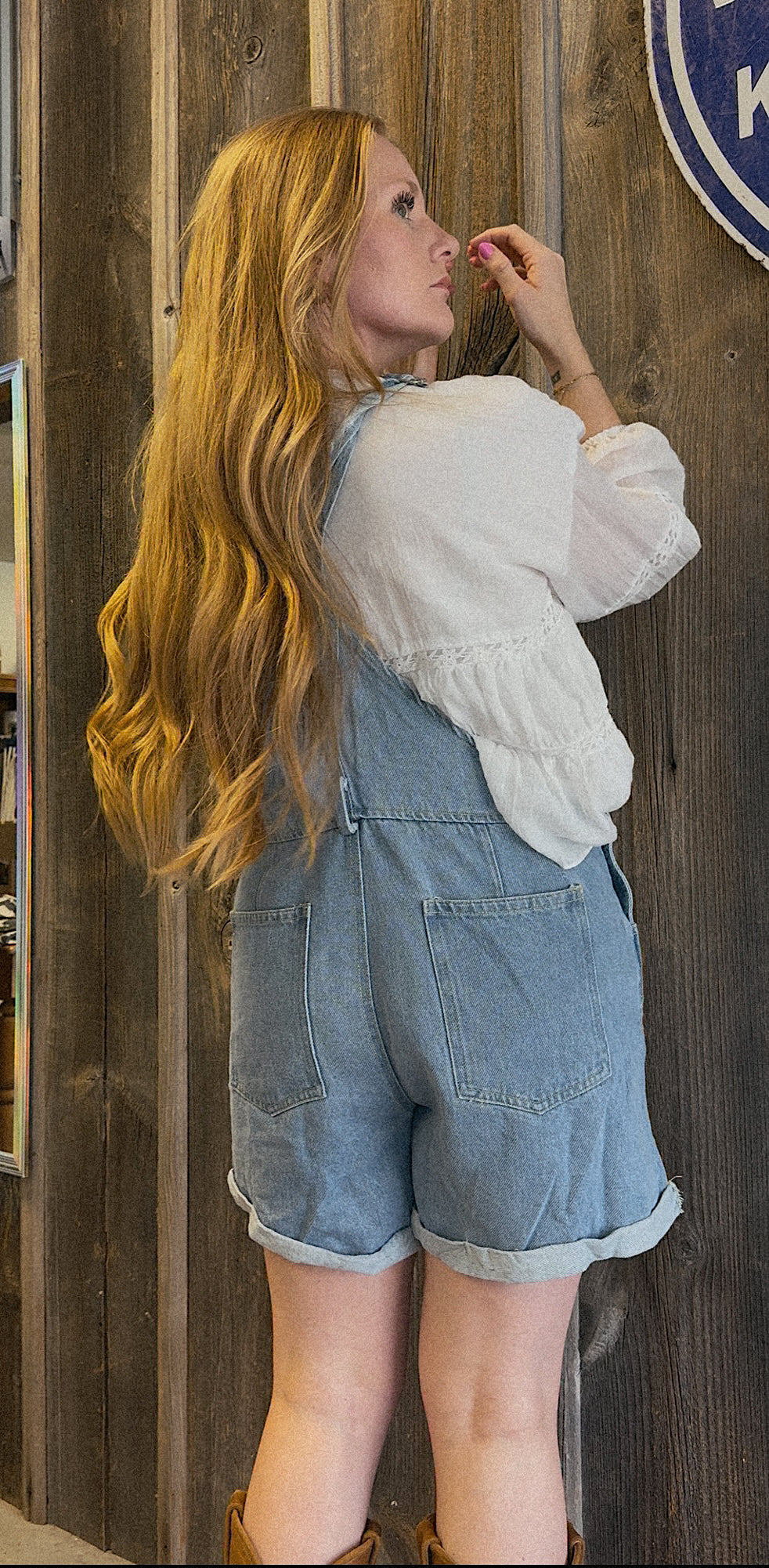 Jordan Lightwash Overalls