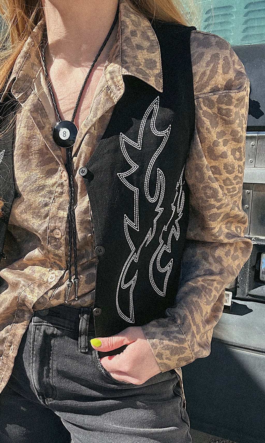 Lucky Seven Embroidered Vest