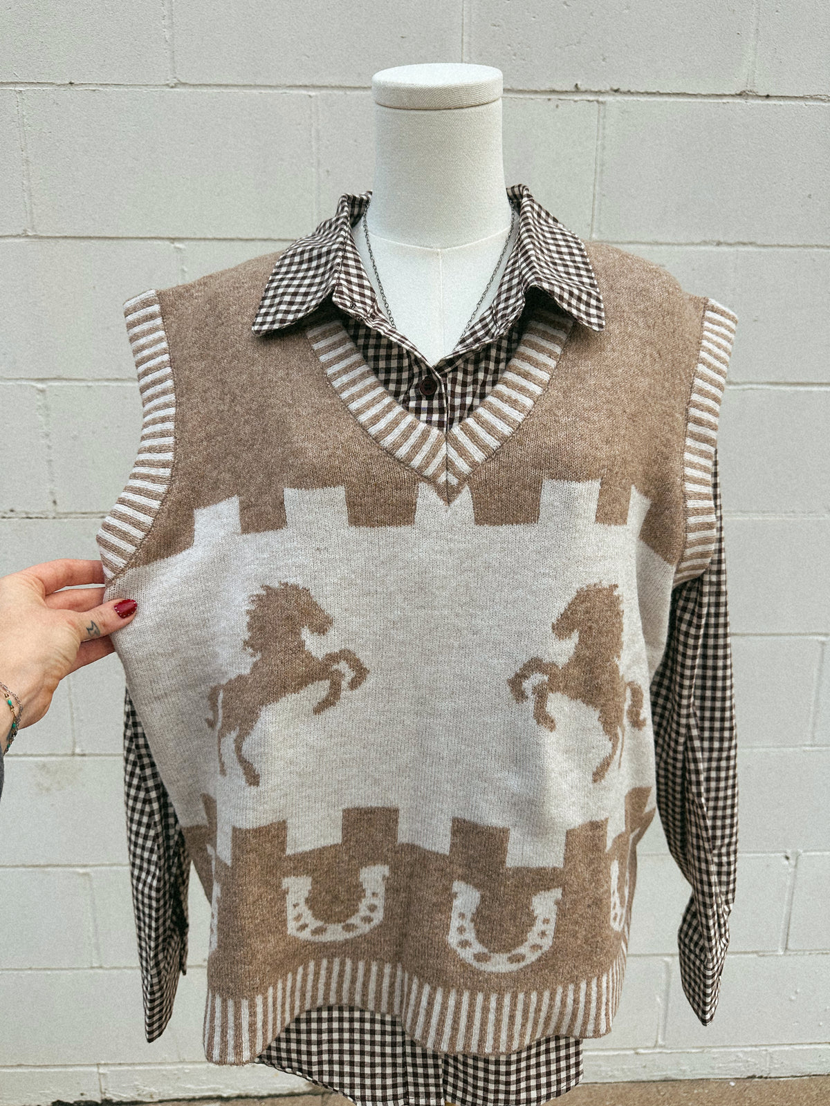 Western Sweater Vest