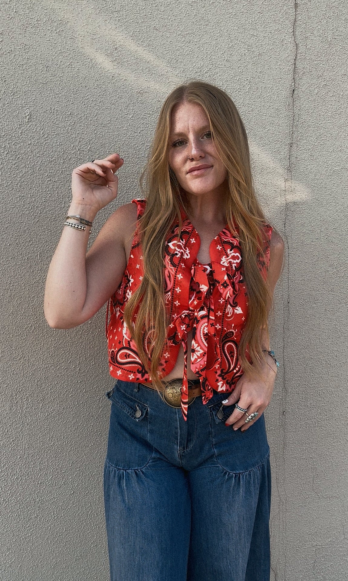 Tulsa Tie-Front Vest
