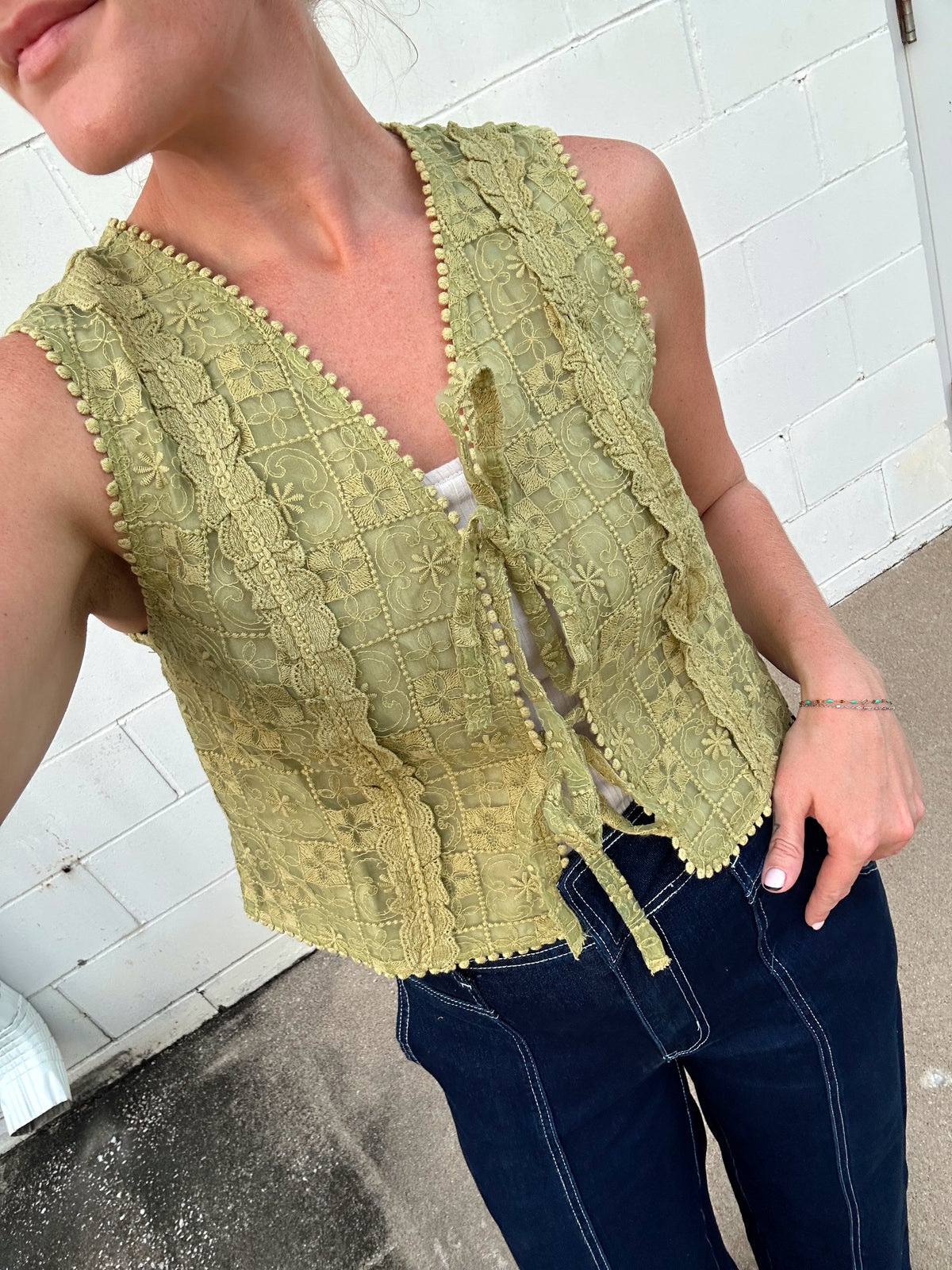 Parker Tie Front Vest