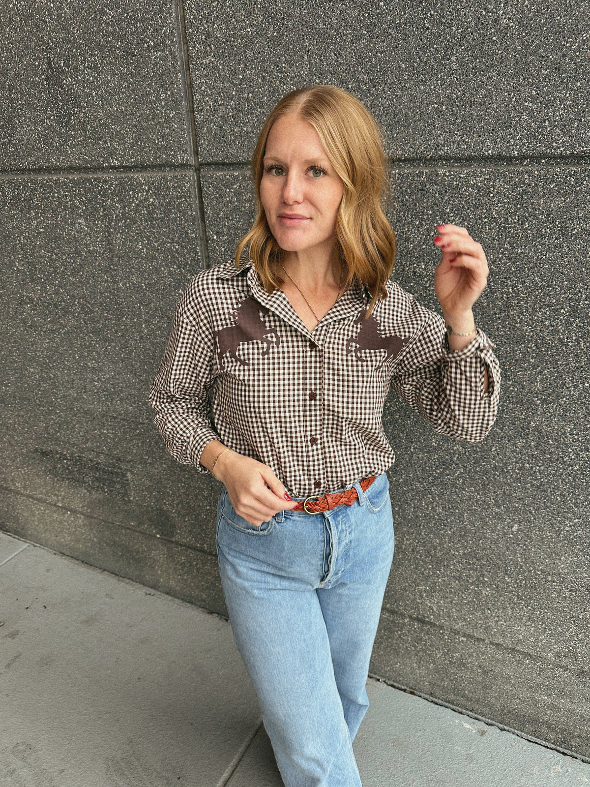 Rodeo Gingham Button Up