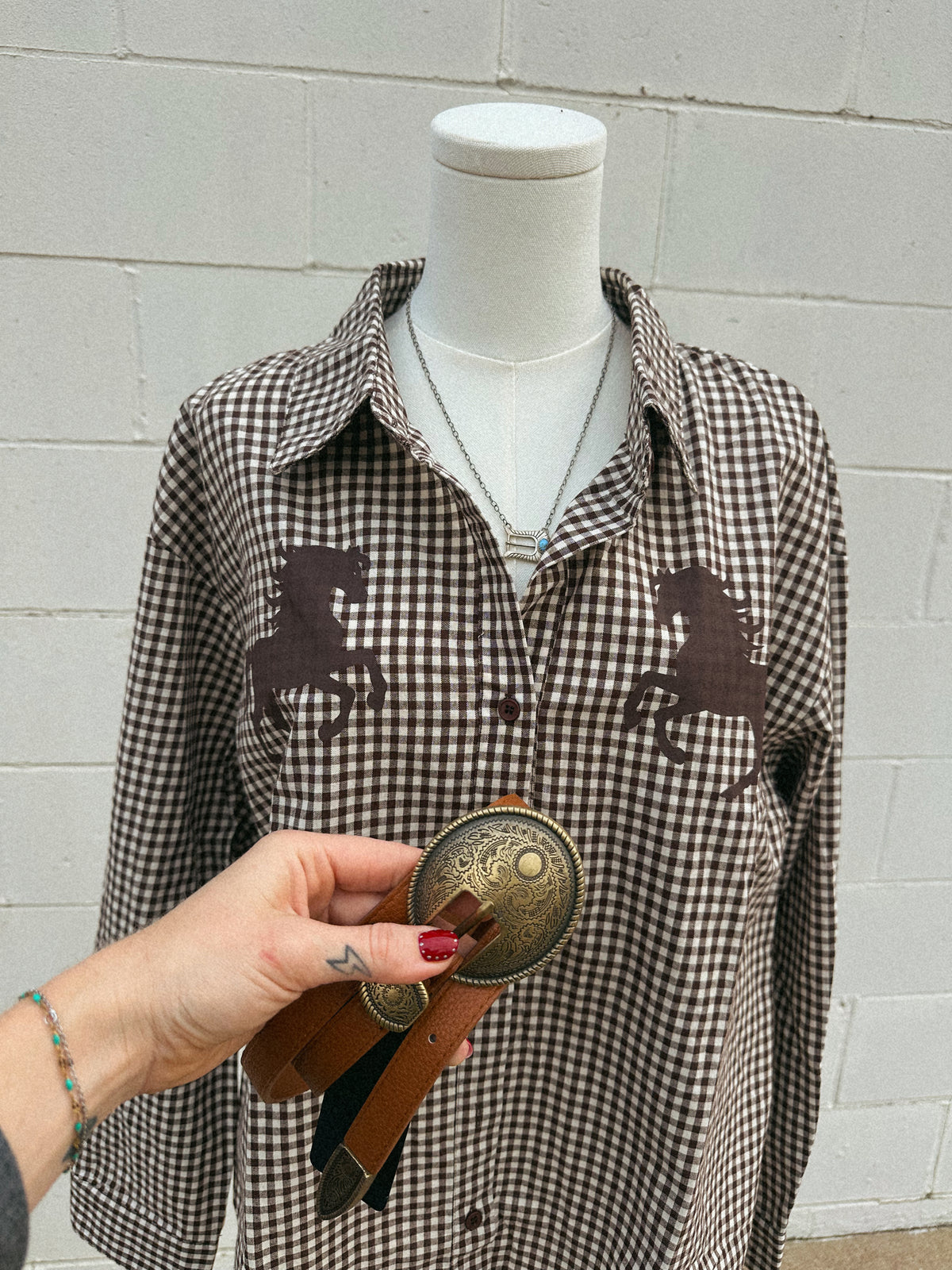 Rodeo Gingham Button Up