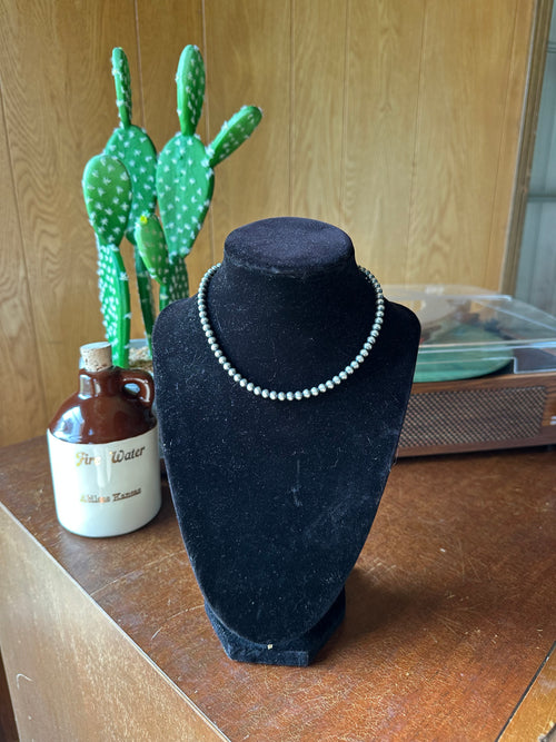 5MM 14" Sterling Silver Pearls