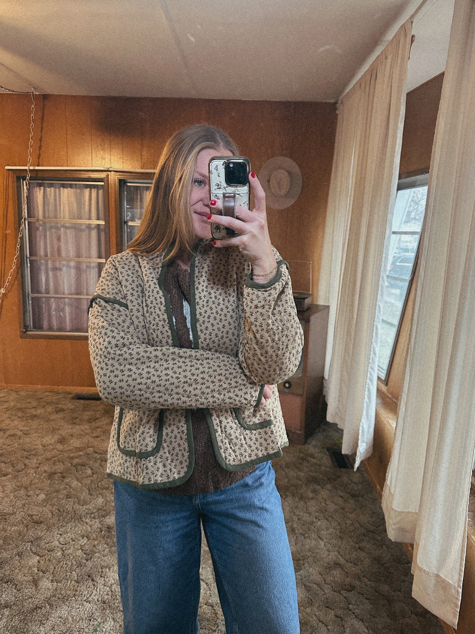 Delilah Quilted Floral Jacket