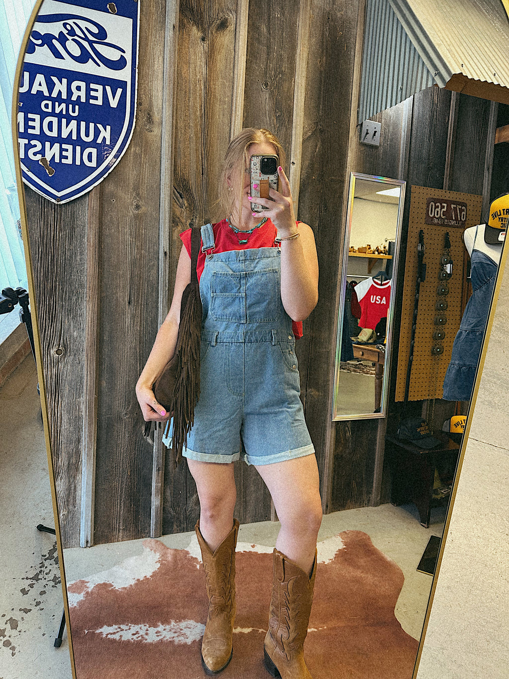 Jordan Lightwash Overalls